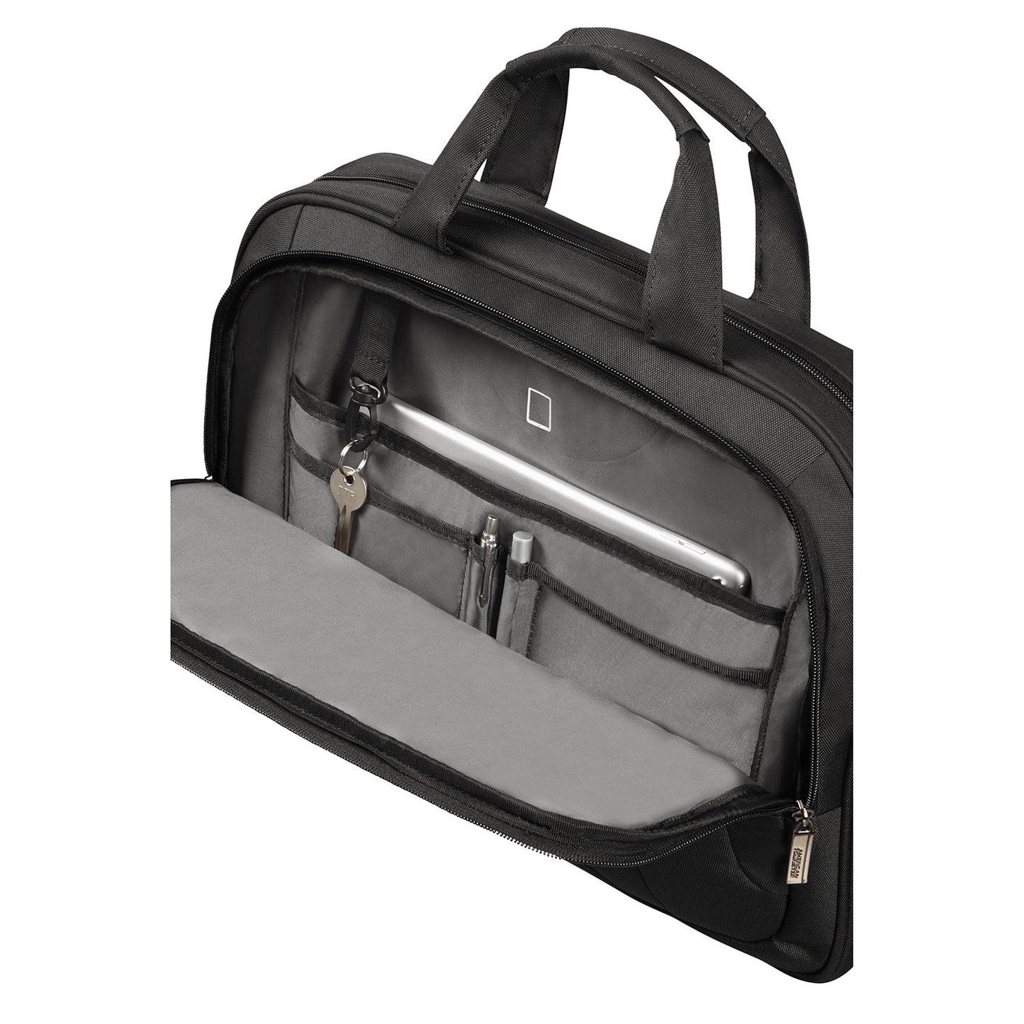 American Tourister At Work Laptop Bag 15.6" black/orange