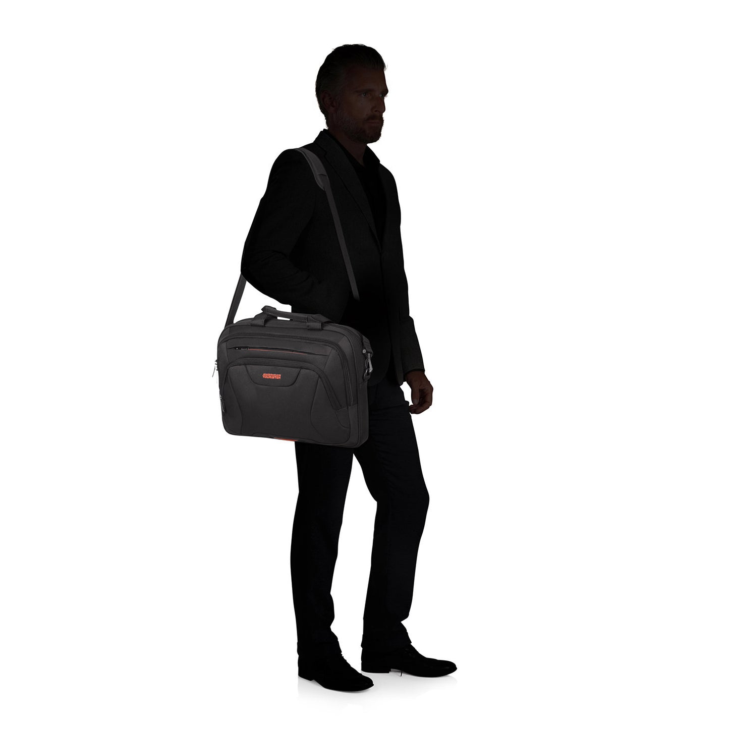 American Tourister At Work Laptop Bag 15.6" black/orange