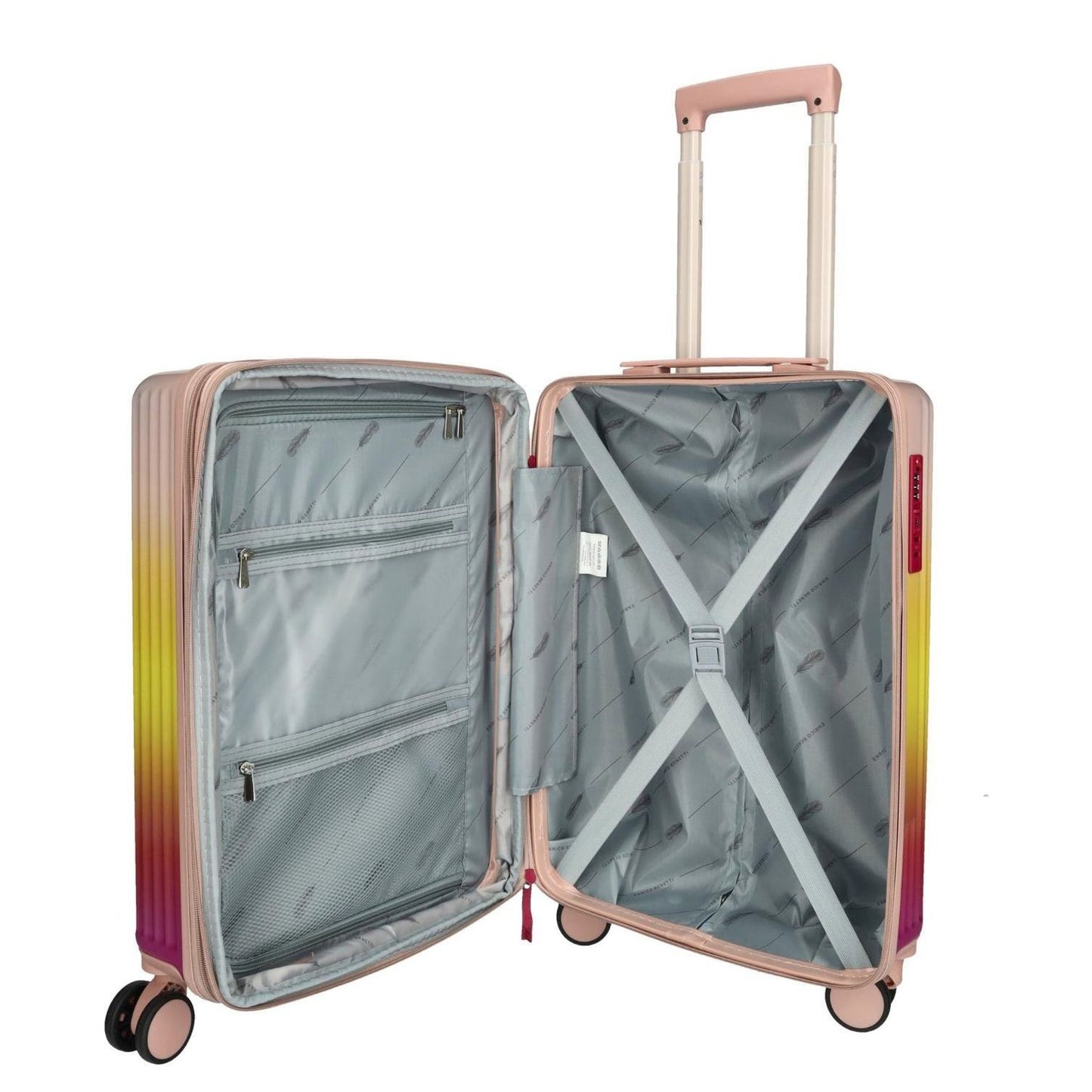 Enrico Benetti Havana Cabin Trolley 55 Expandable fuchsia