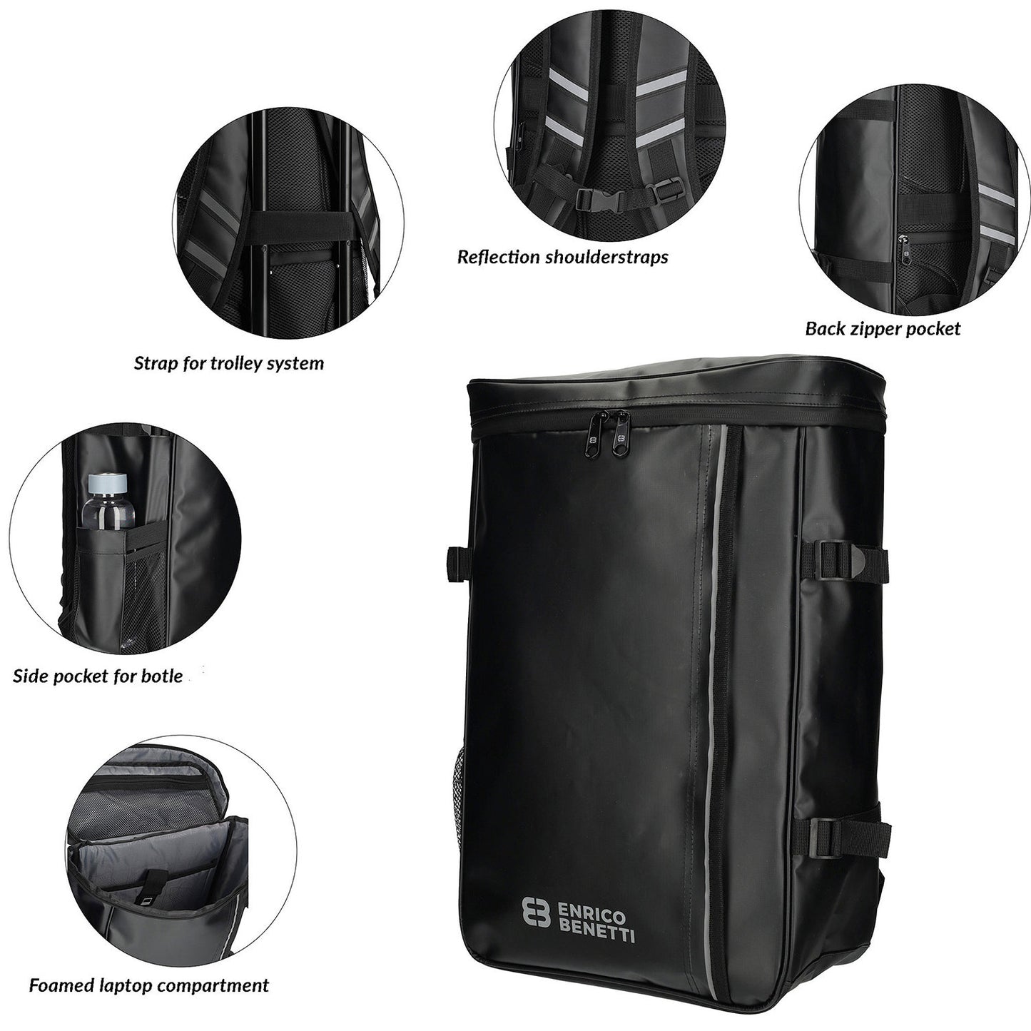 Enrico Benetti Arctic Backpack 15" black
