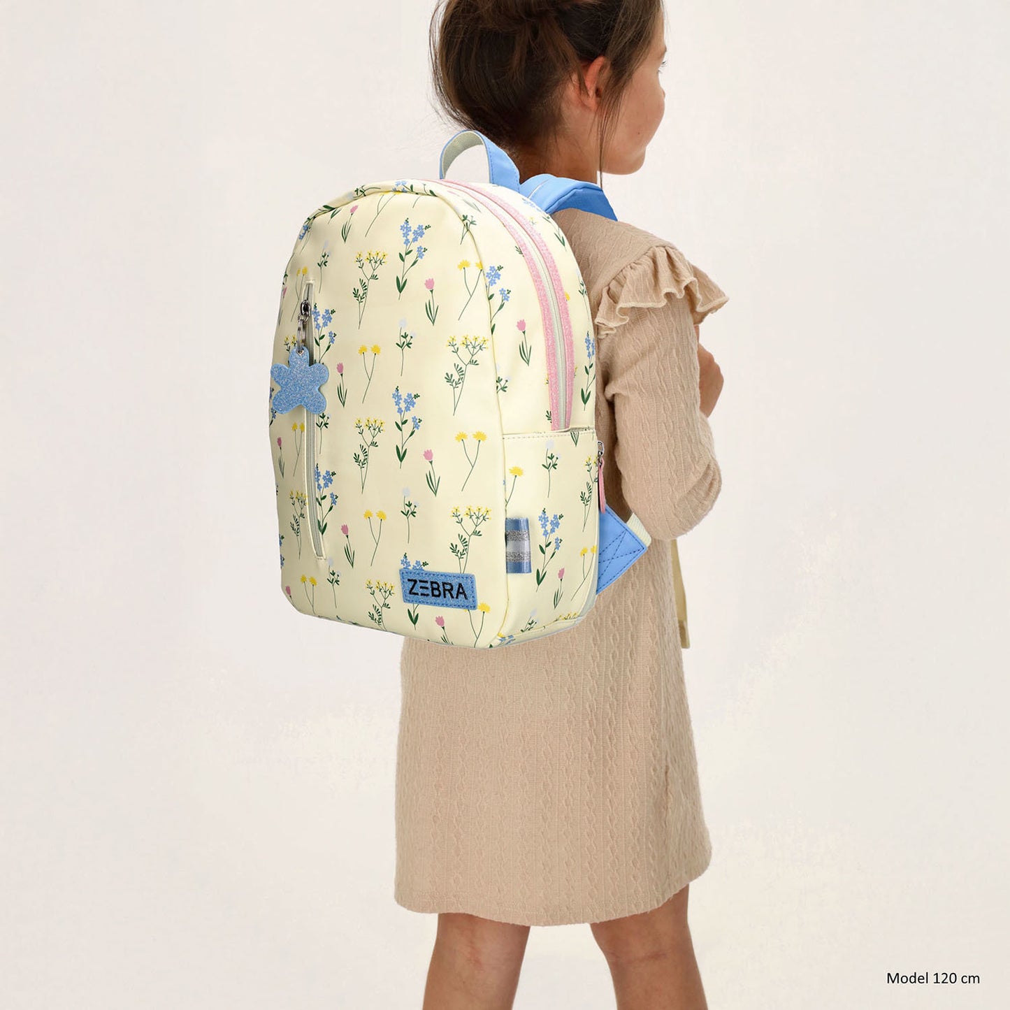 Zebra Trends Saar Backpack creme flowers