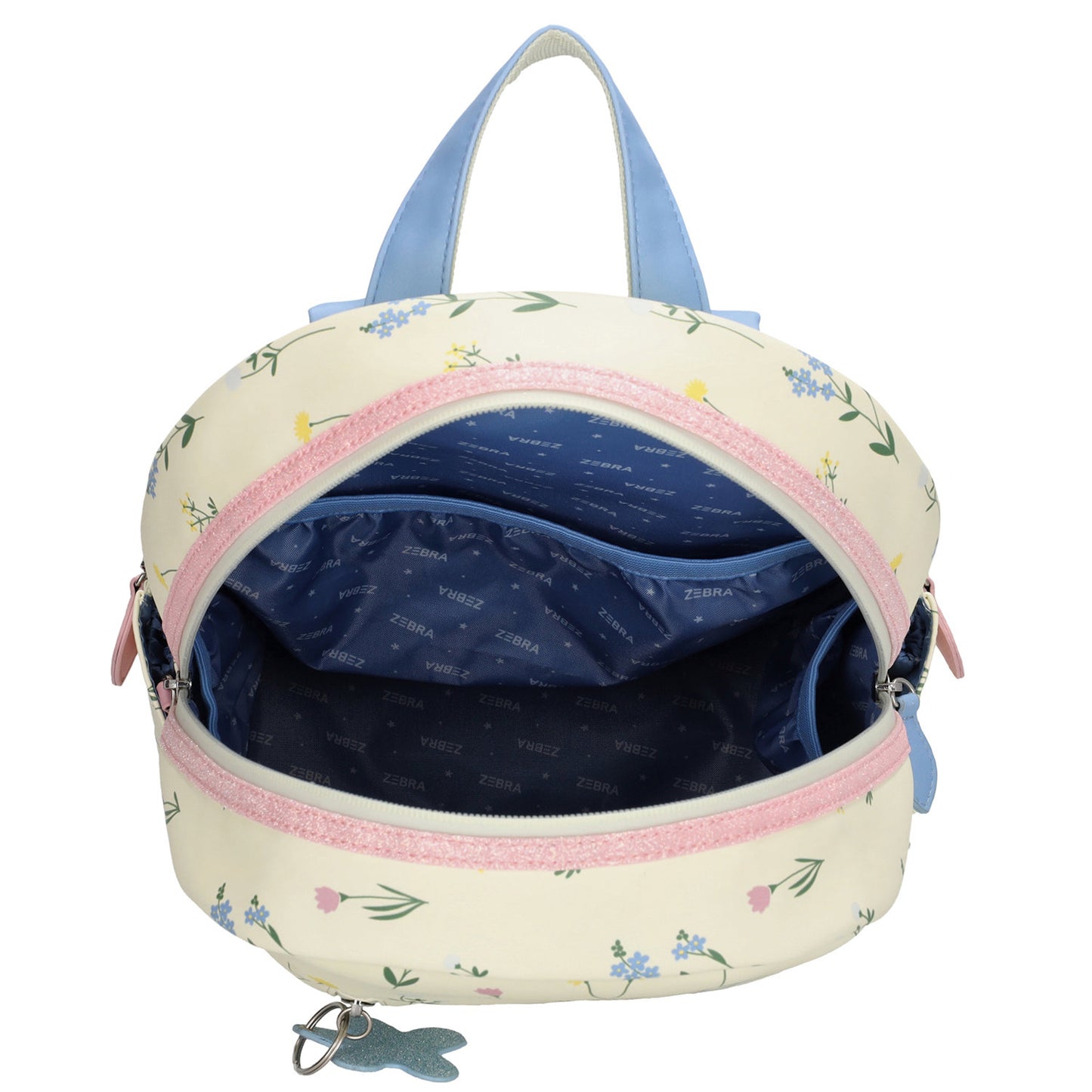 Zebra Trends Saar Backpack creme flowers