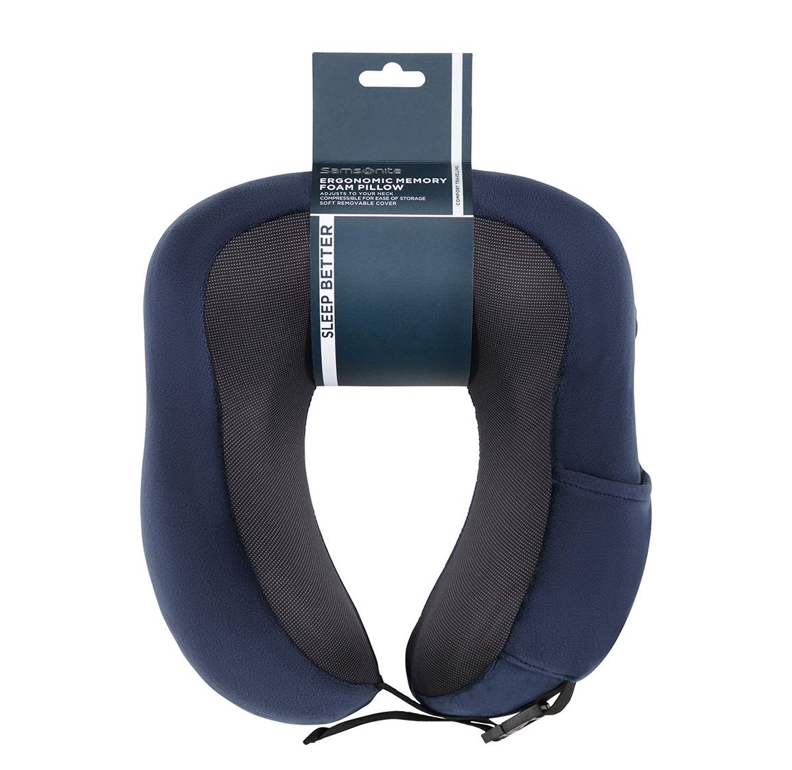Samsonite TA Revolution Ergonomic Memory Foam Pillow midnight blue