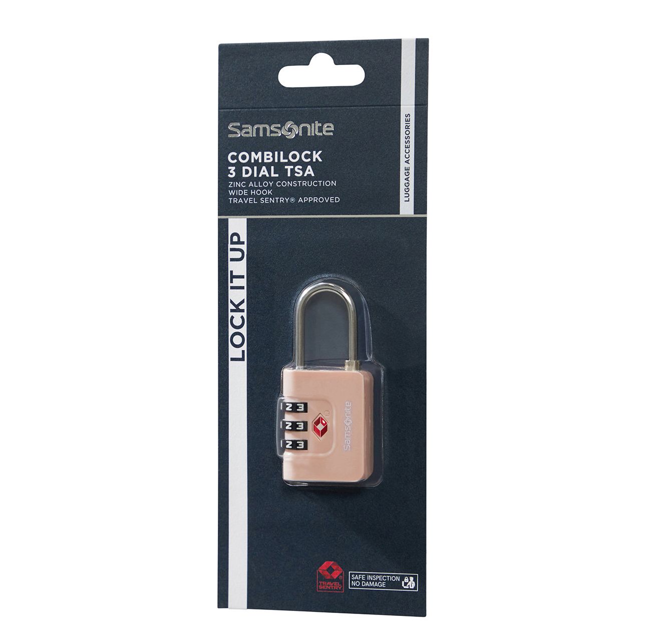 Samsonite TA Revolution Combilock 3 Dial TSA rose