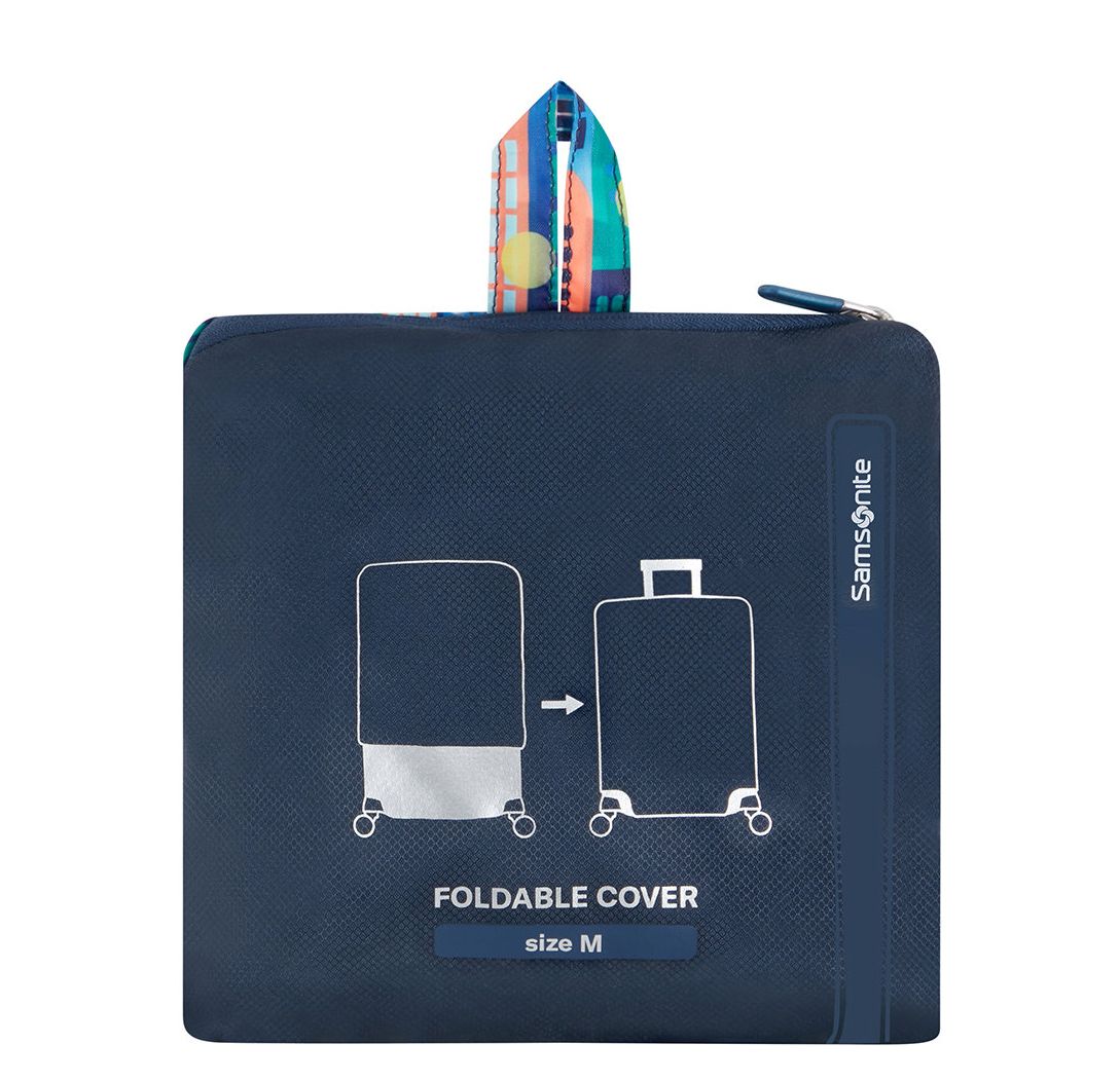 Samsonite TA Revolution Foldable Luggage Cover M city print