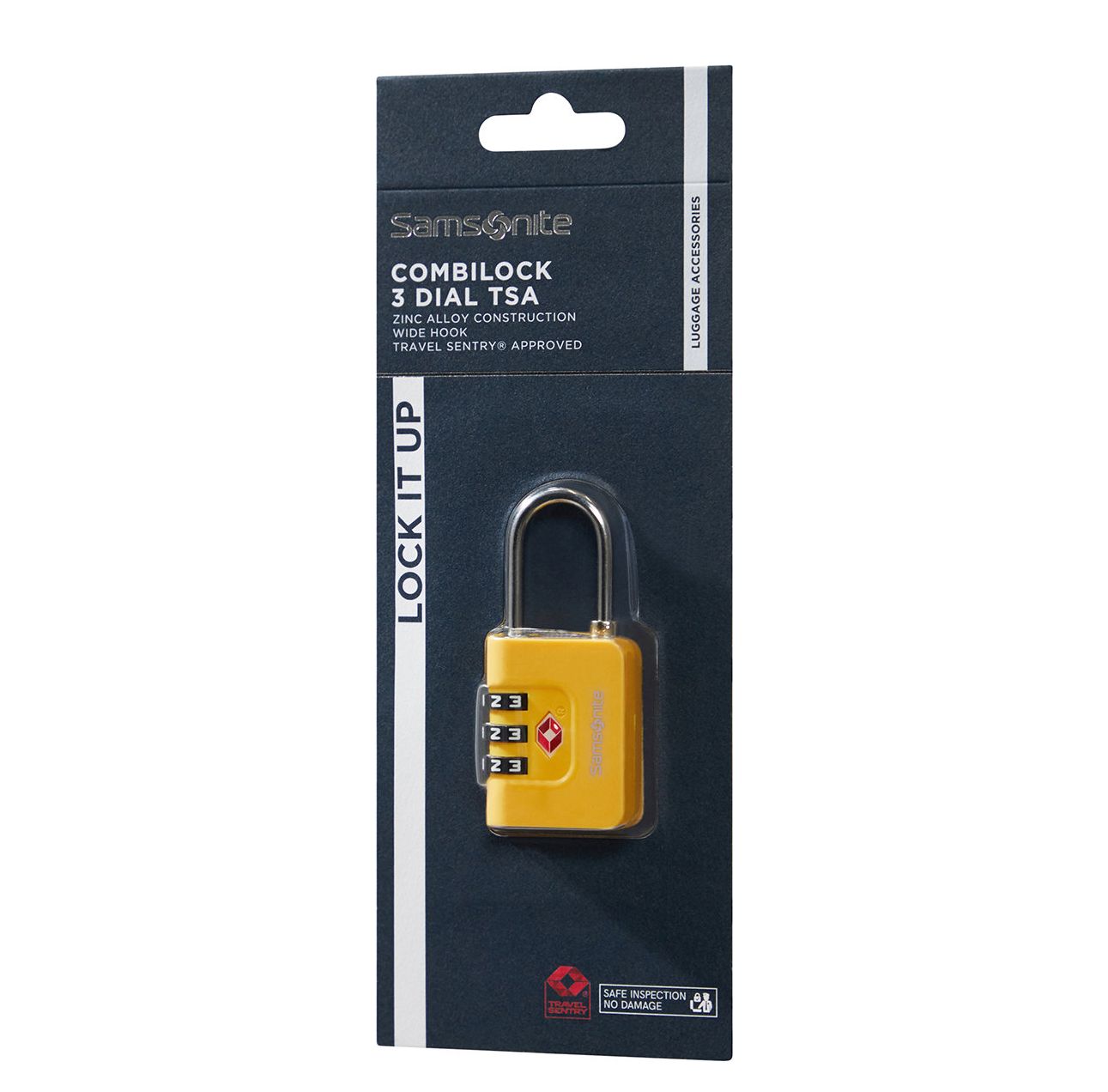 Samsonite TA Revolution Combilock 3 Dial TSA yellow