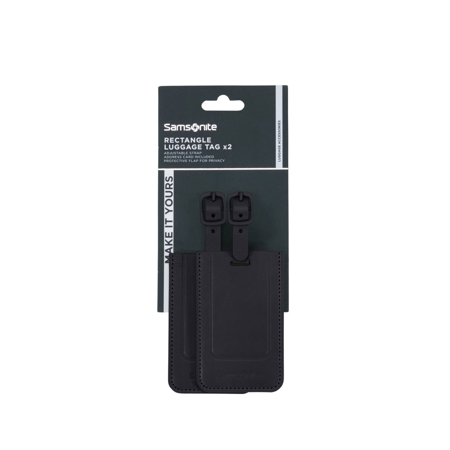 Samsonite TA Revolution Rectangle Luggage Tag X2 black