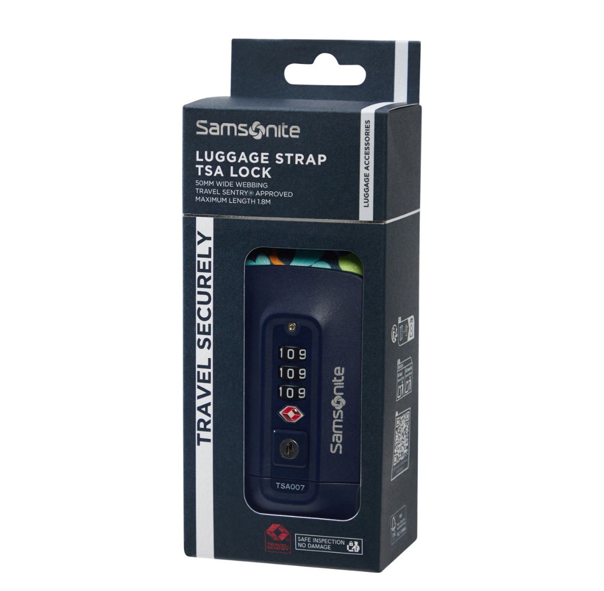 Samsonite TA Revolution Luggage Strap/TSA Lock colorwave