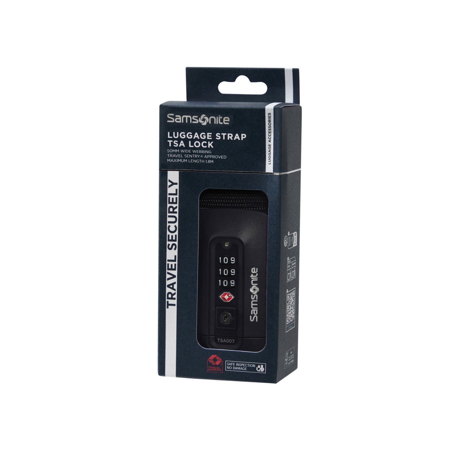 Samsonite TA Revolution Luggage Strap/TSA Lock black