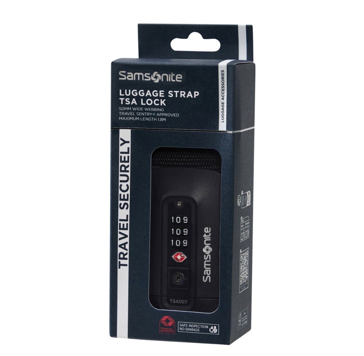 Samsonite TA Revolution Luggage Strap/TSA Lock black