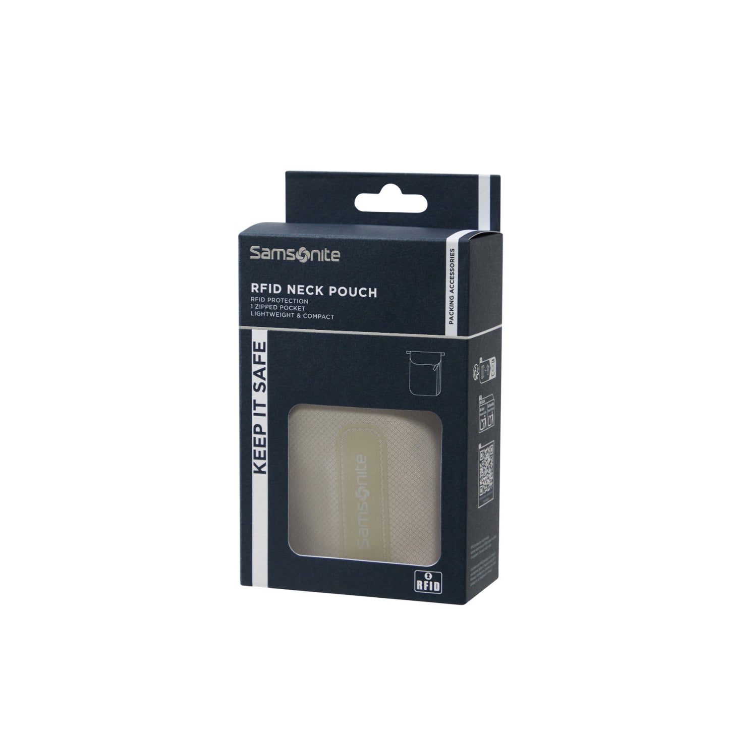 Samsonite TA Revolution Rfid Neck Pouch eclipse grey