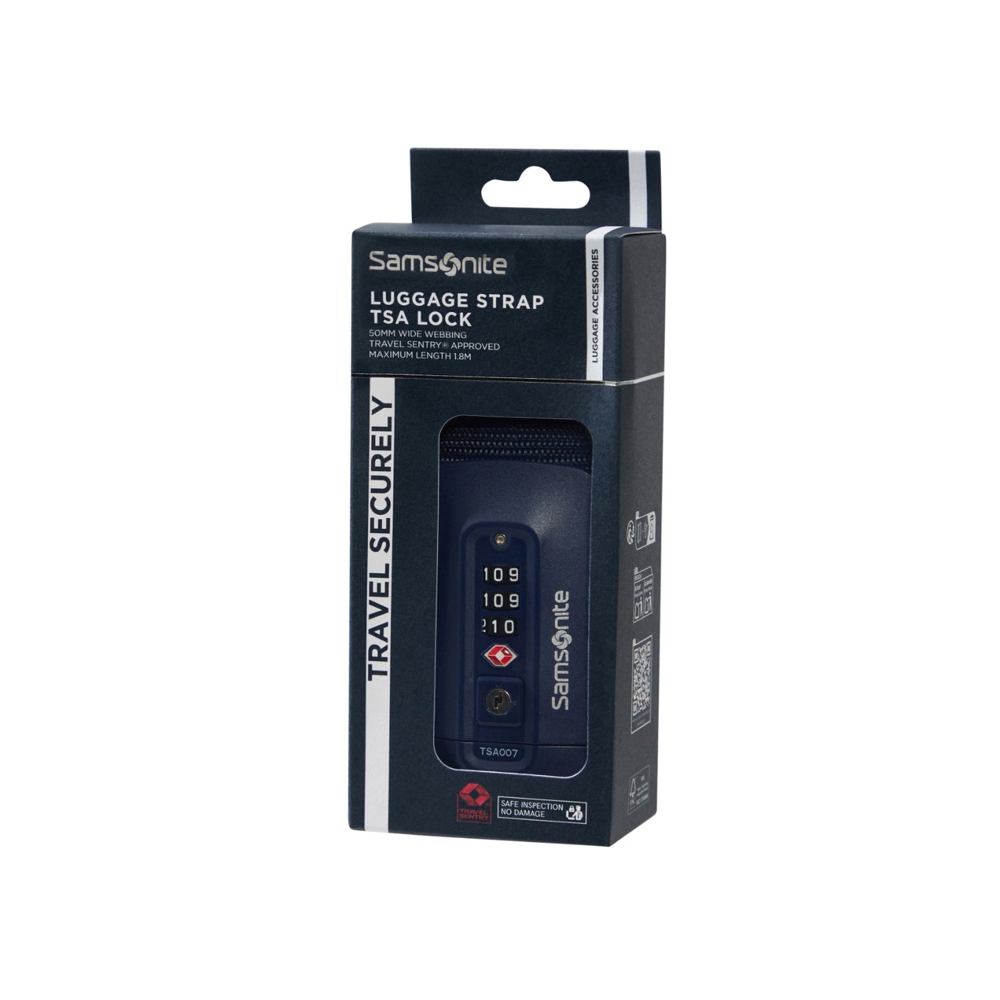 Samsonite TA Revolution Luggage Strap/TSA Lock midnight blue