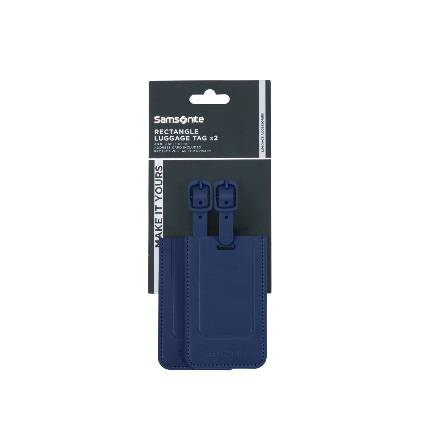 Samsonite TA Revolution Rectangle Luggage Tag X2 midnight blue