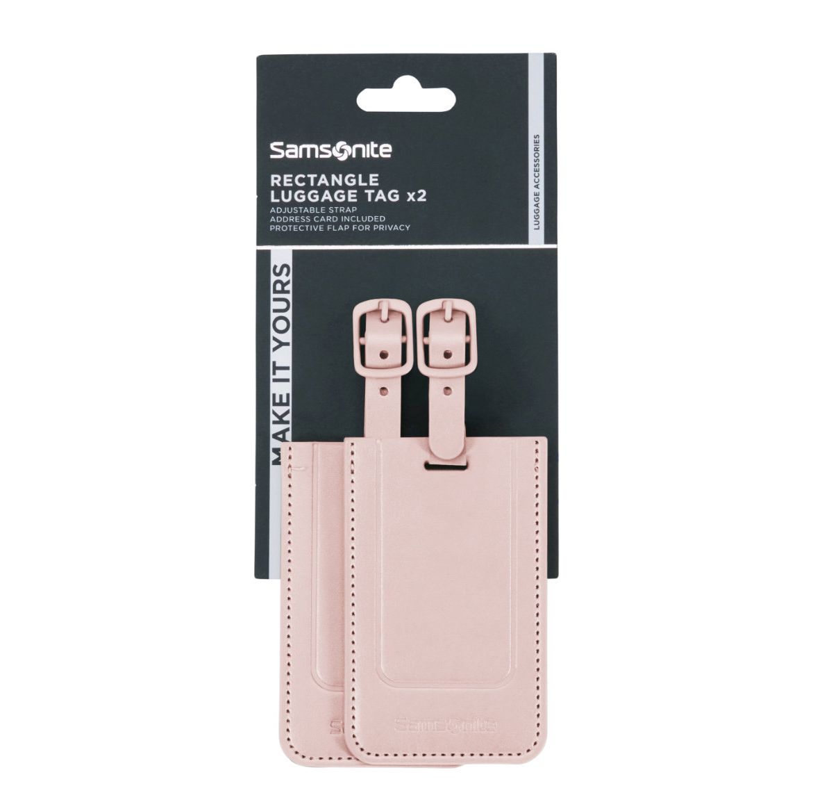 Samsonite TA Revolution Rectangle Luggage Tag X2 rose