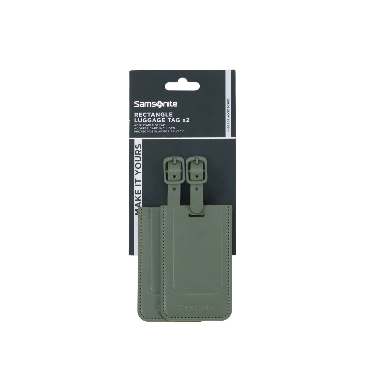 Samsonite TA Revolution Rectangle Luggage Tag X2 green