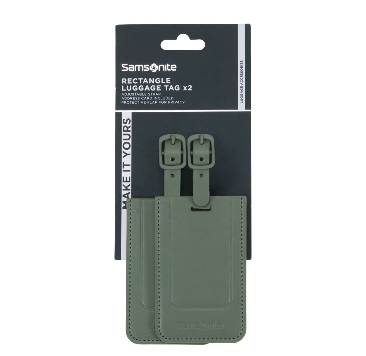 Samsonite TA Revolution Rectangle Luggage Tag X2 green