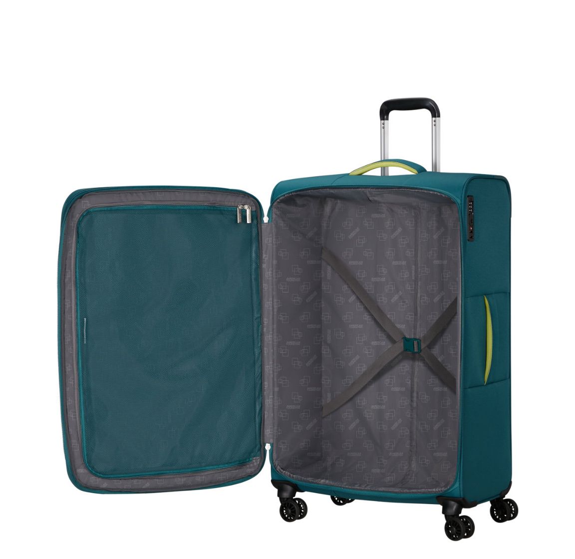 American Tourister Cloudrider Spinner L Expandable TSA misty teal