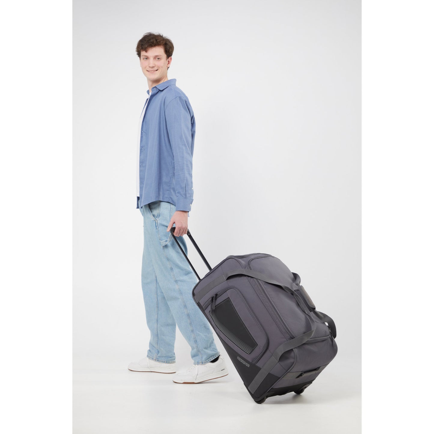 American Tourister City Racer Duffle/Wheels M black