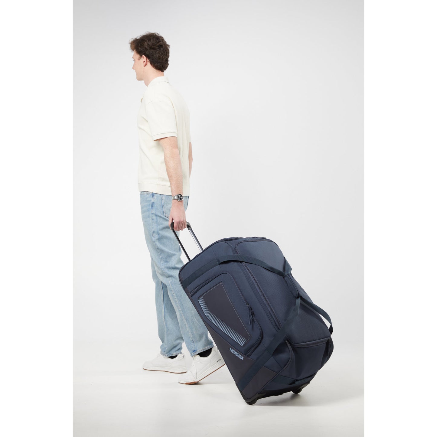 American Tourister City Racer Duffle/Wheels L navy