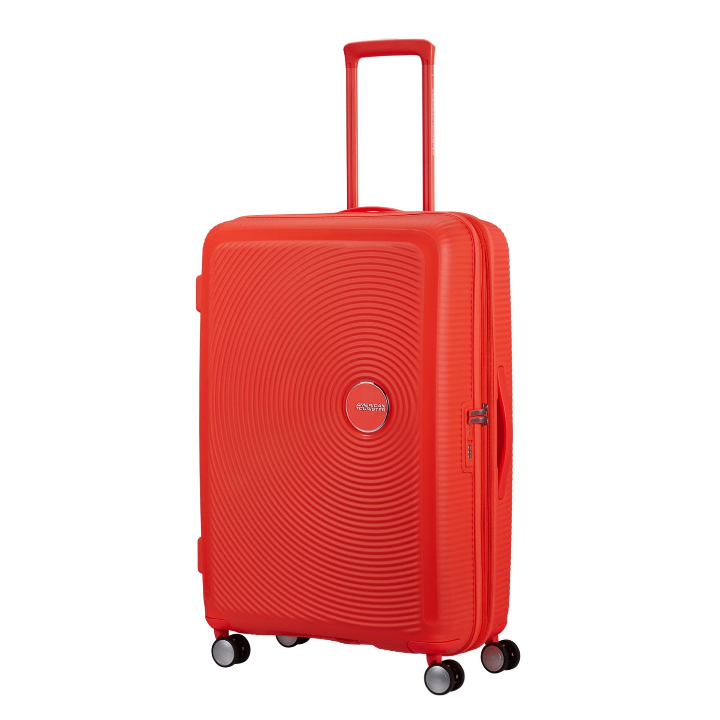 American Tourister Soundbox Spinner 77/28 TSA Expandable neon orange
