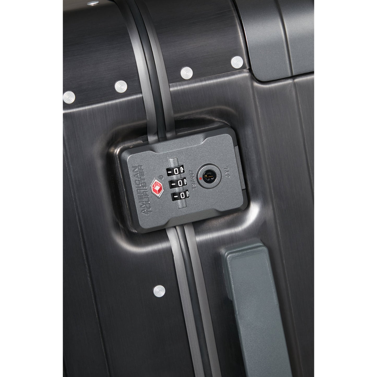 American Tourister Soundbox Alu Spinner 55/20 TSA brushed anthracite