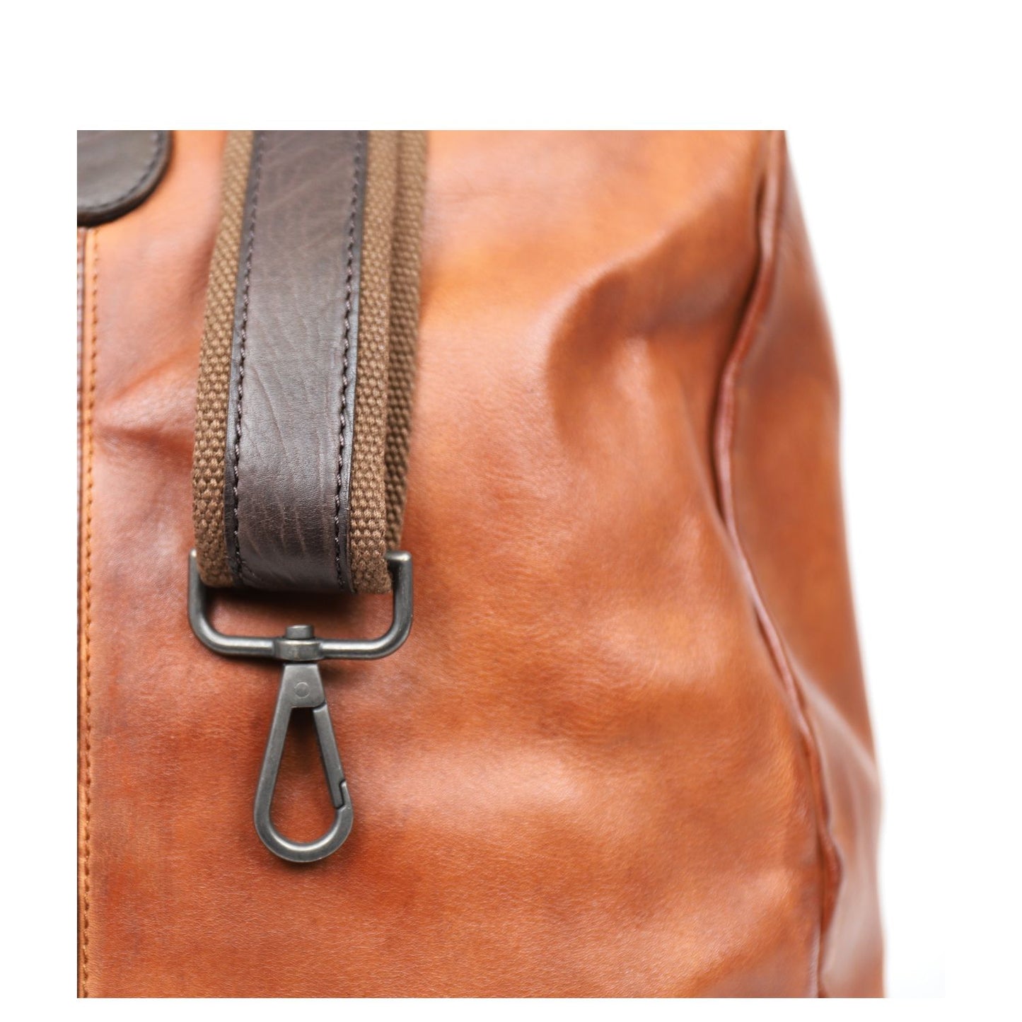 Bear Design Lucien Leather Weekendbag cognac/brown