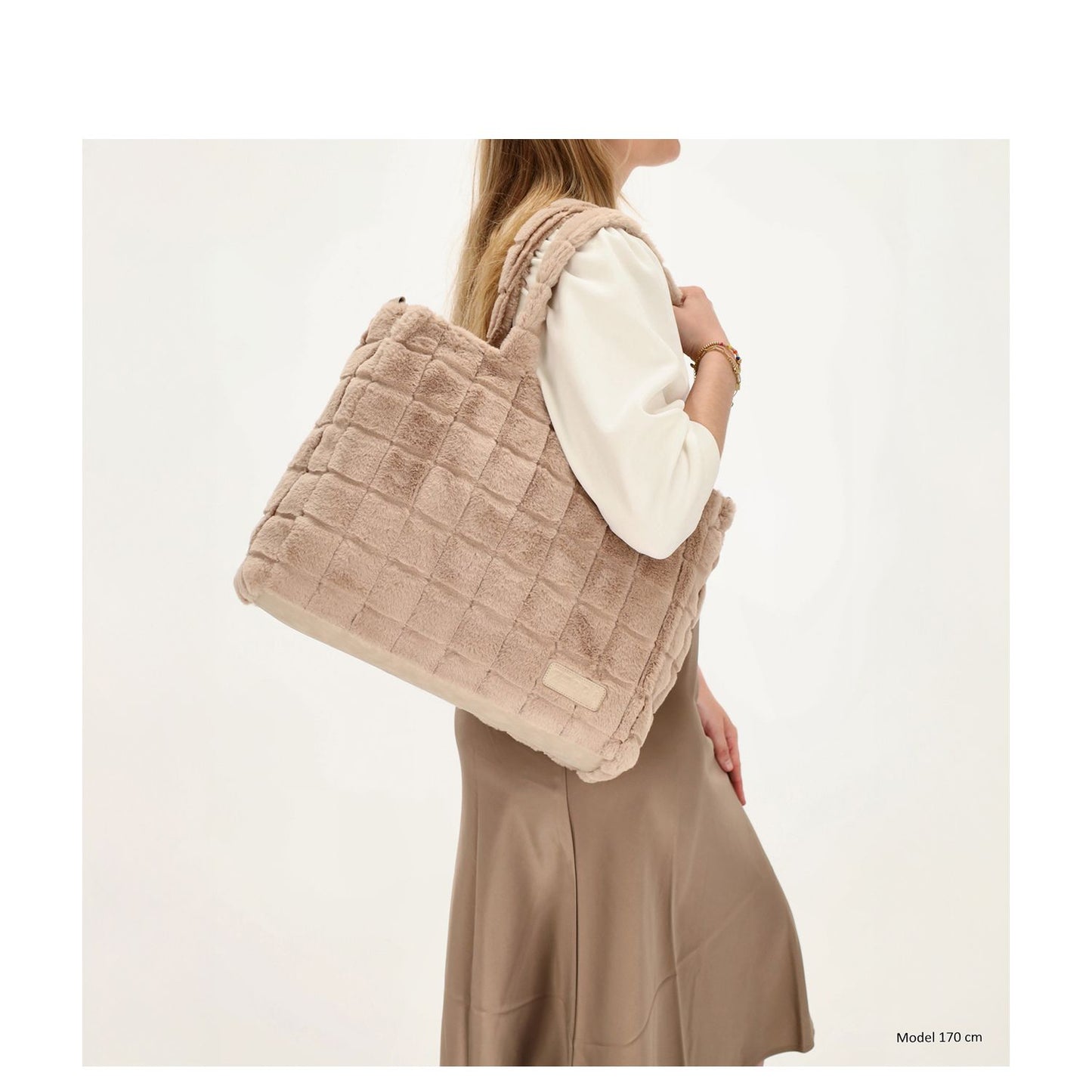 Zebra Trends Milou Shopper light taupe