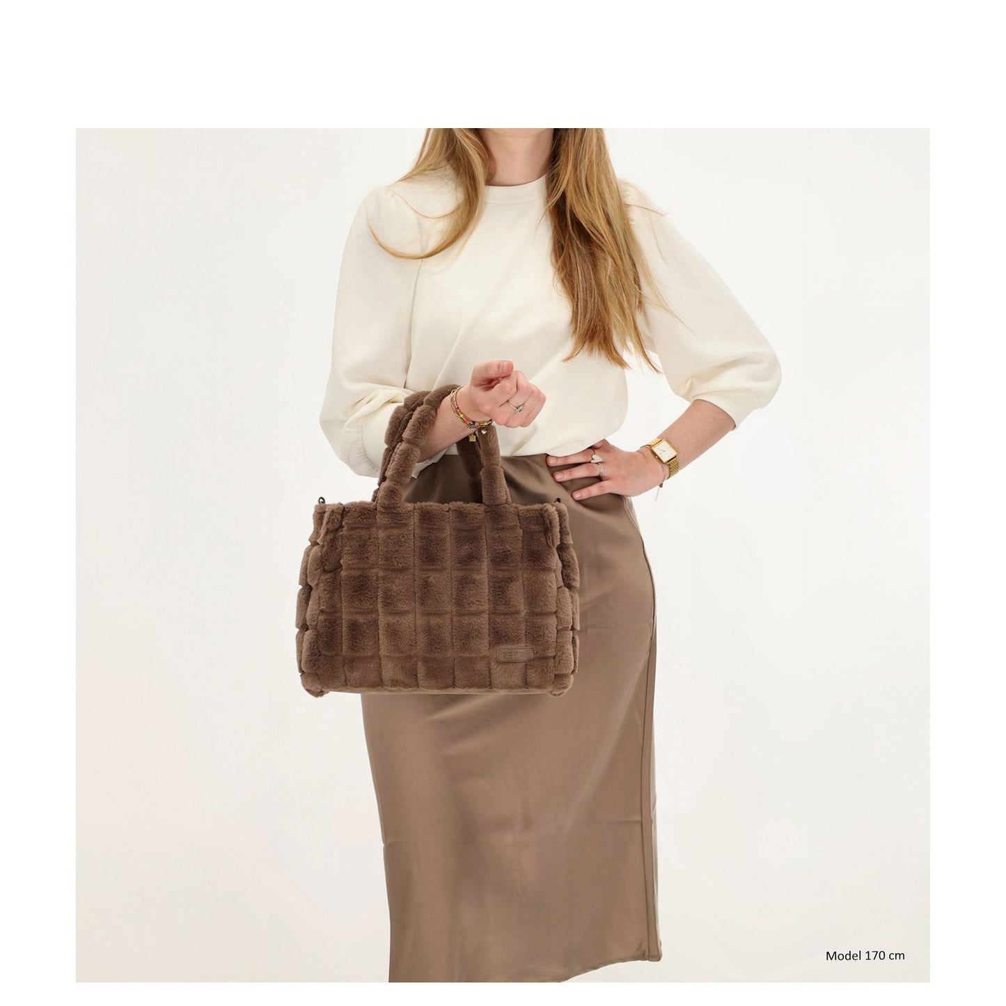 Zebra Trends Milou Handbag dark taupe