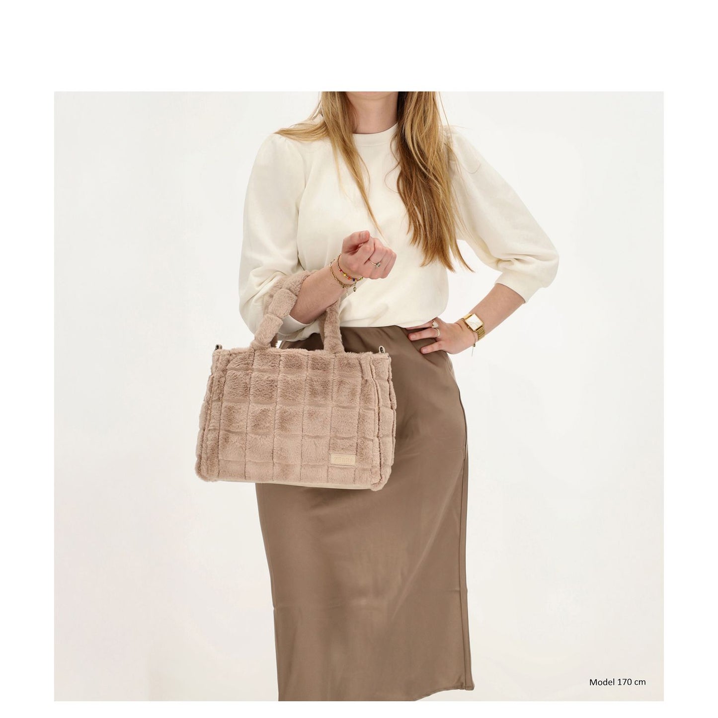 Zebra Trends Milou Handbag light taupe