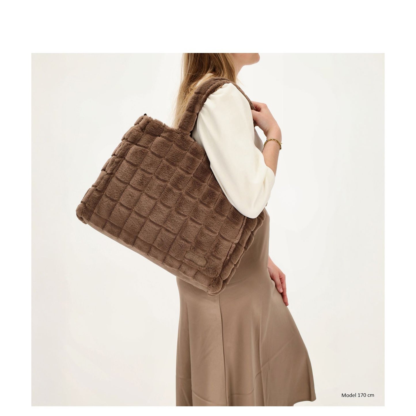 Zebra Trends Milou Shopper dark taupe