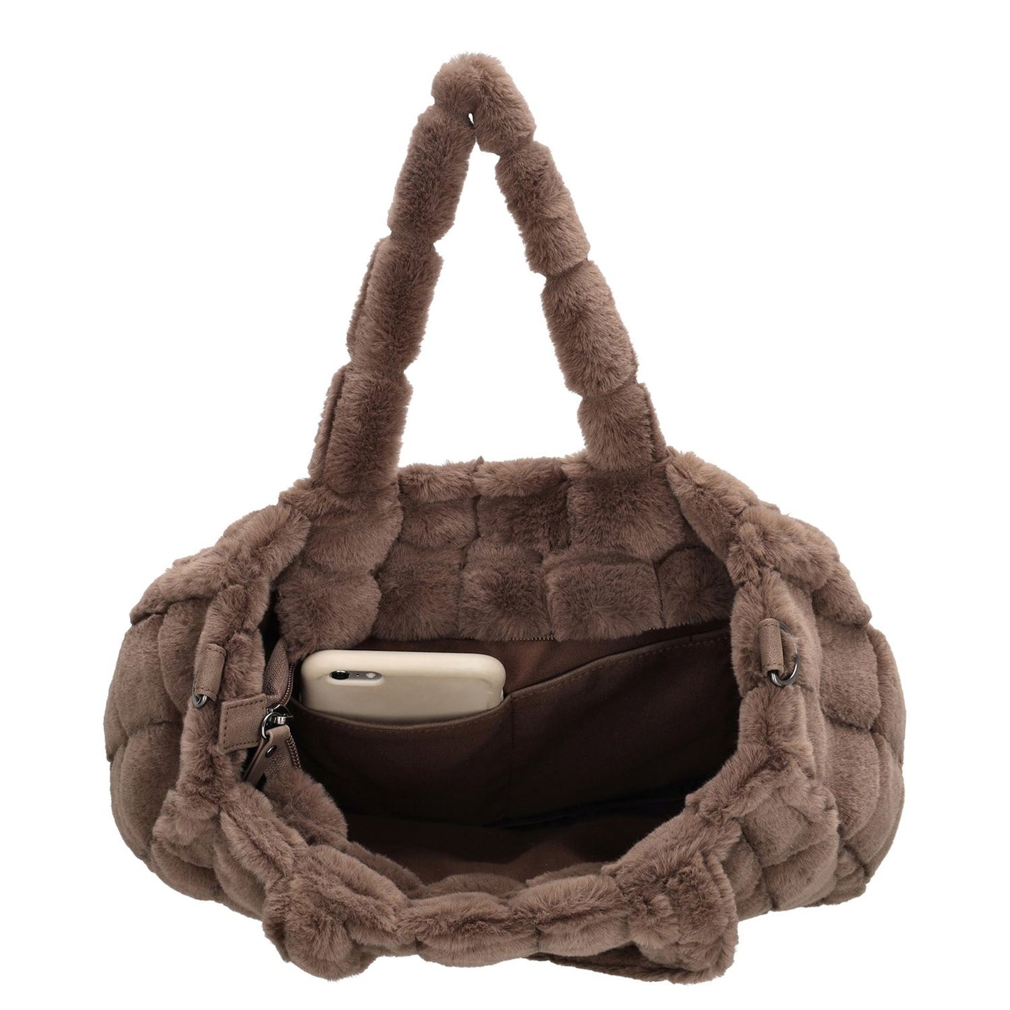 Zebra Trends Milou Handbag dark taupe