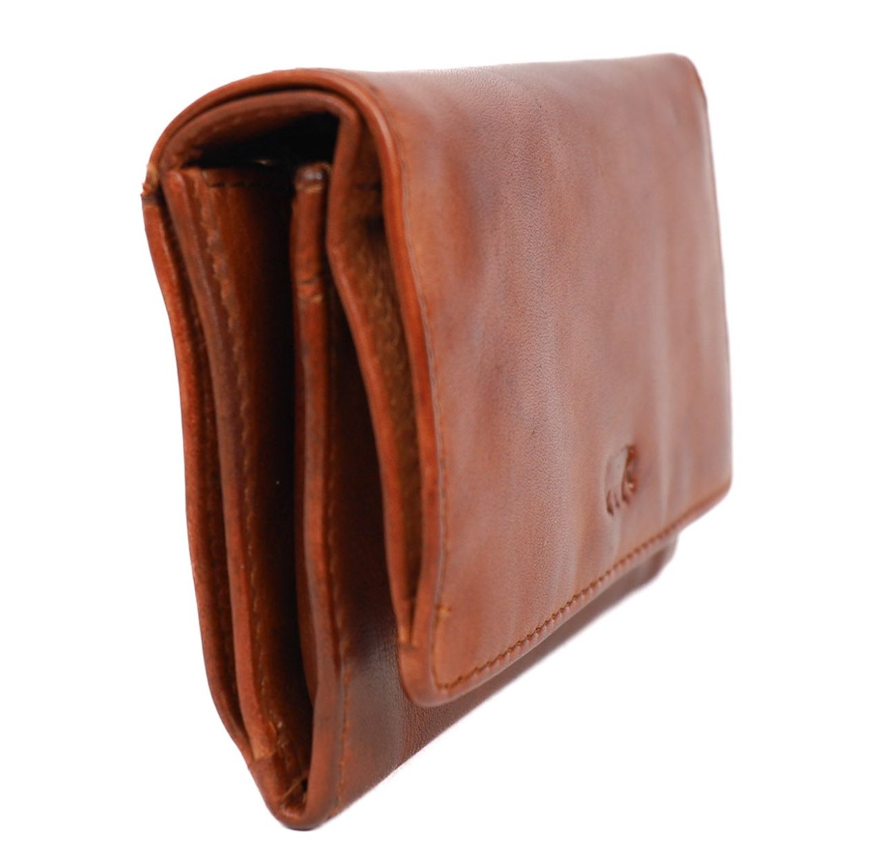 Bear Design Cow Lavato Wallet cognac