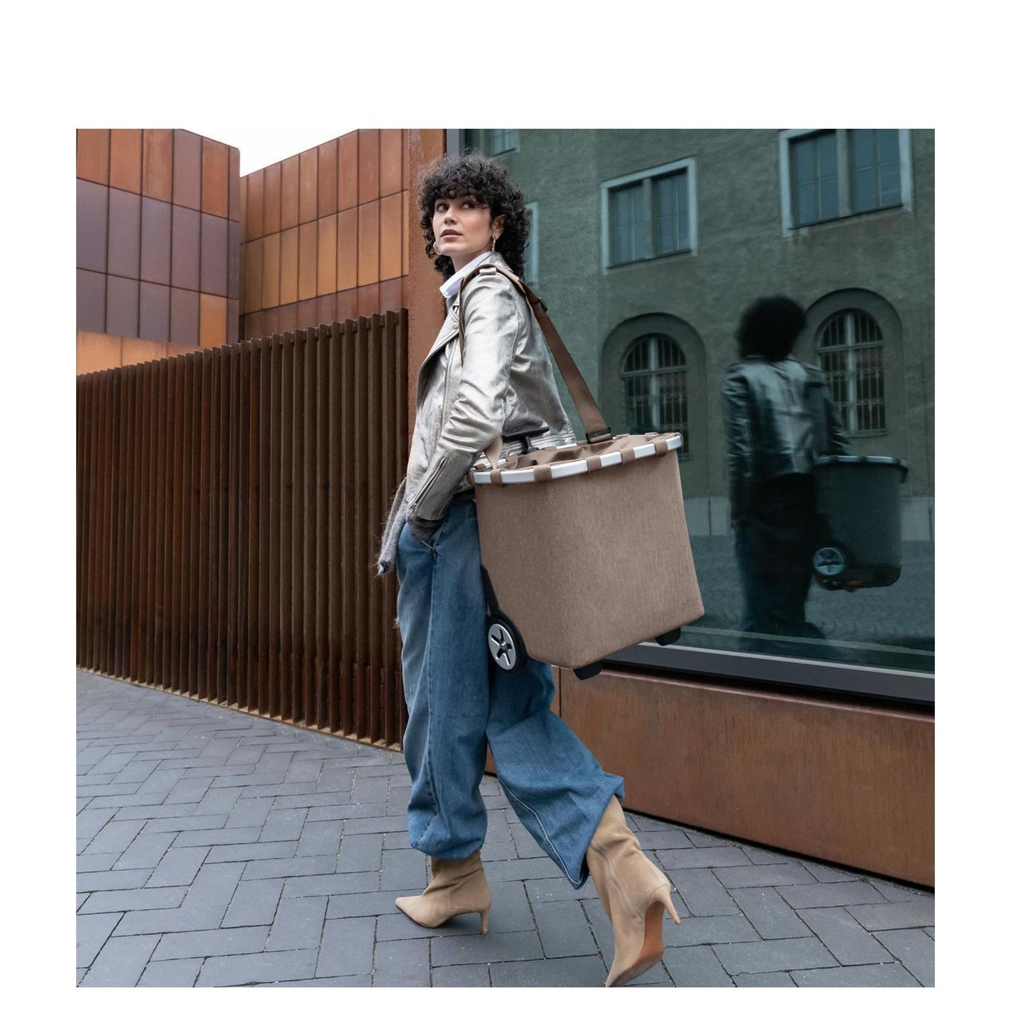 Reisenthel Shopping Carrycruiser herringbone mokka