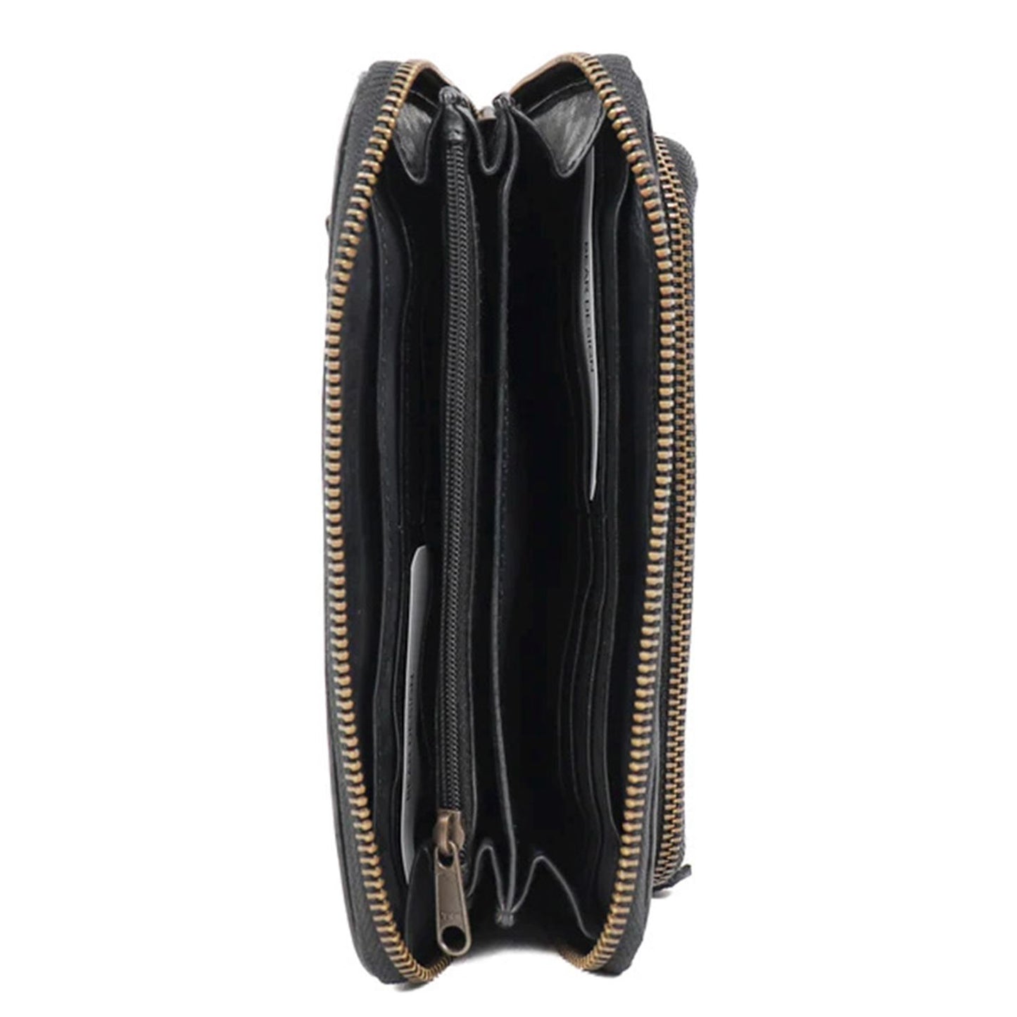 Bear Design Cow Lavato Demi Wallet black