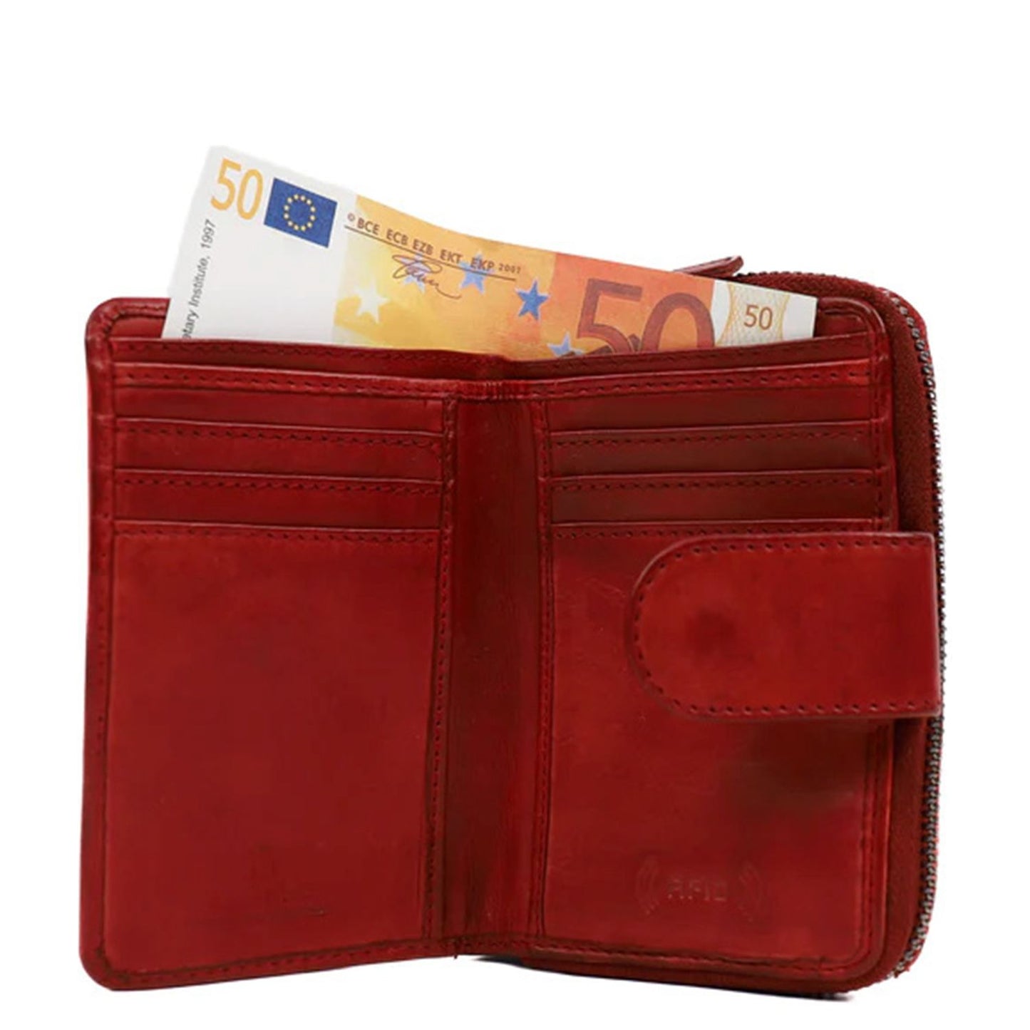 Bear Design Cow Lavato Ladies Wallet CL13550 red