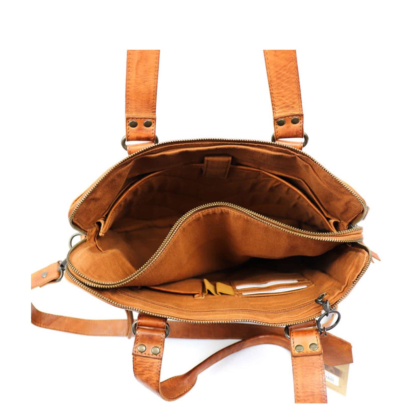 Bear Design Cow Lavato Mea Laptopbag 15" cognac