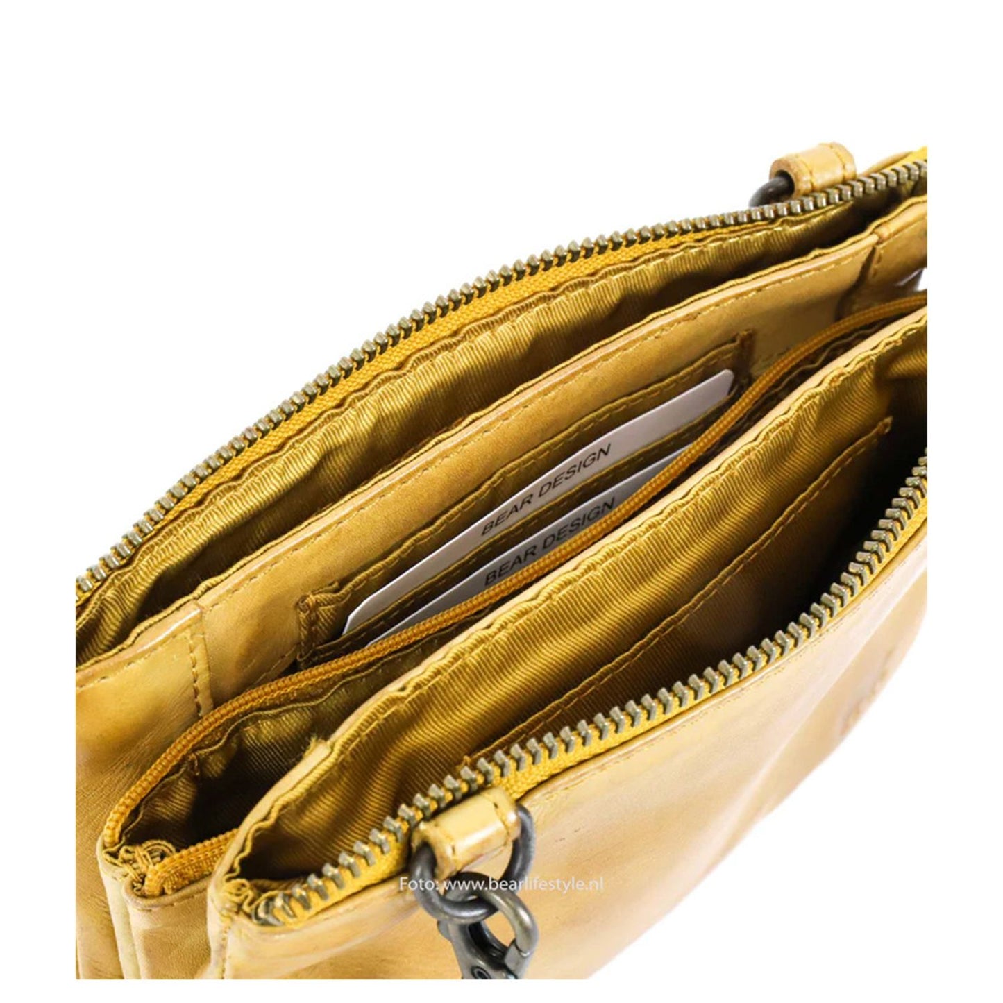 Bear Design Cow Lavato Uma Crossbody yellow