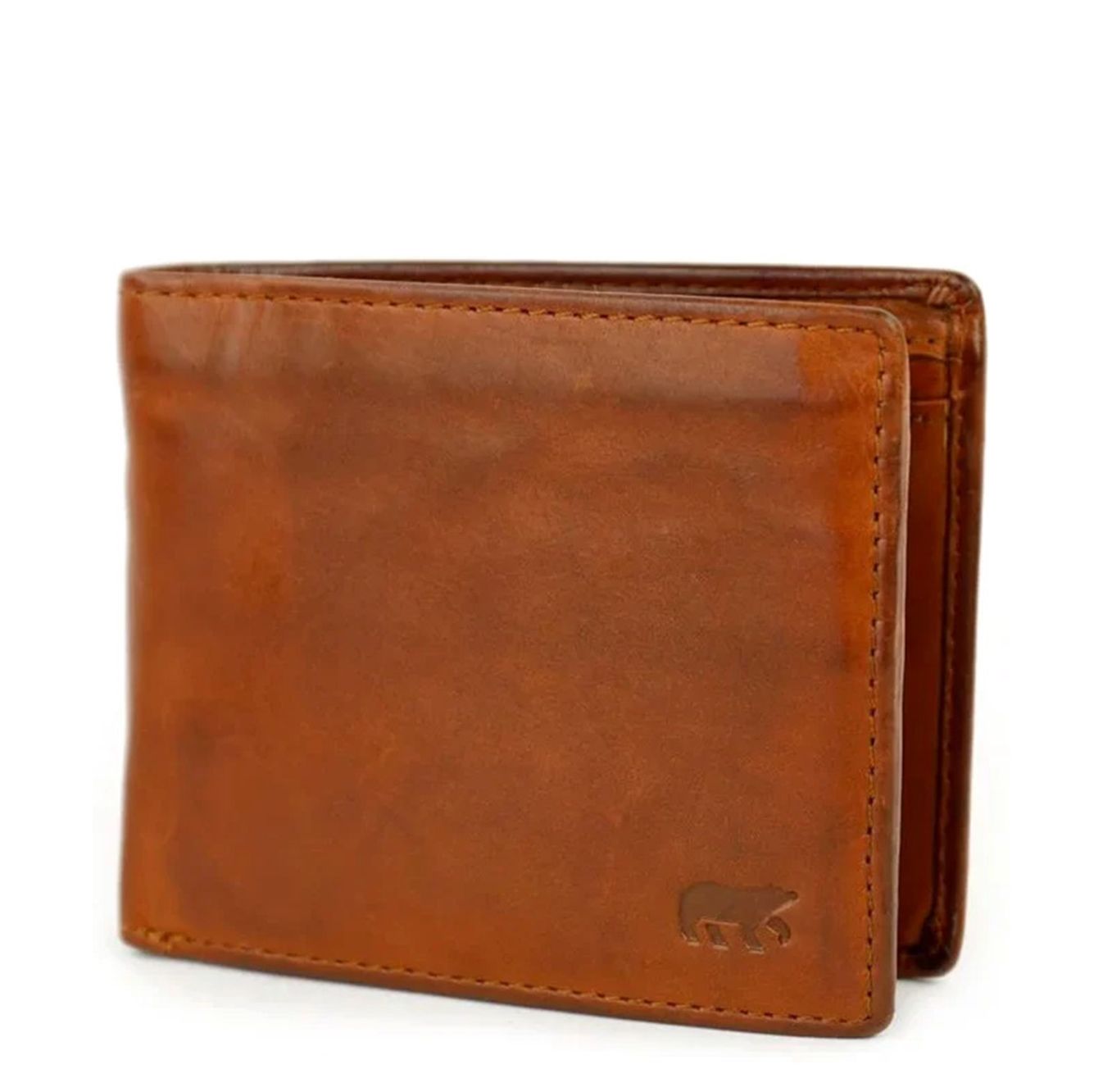 Bear Design Jim Billfold Wallet cognac