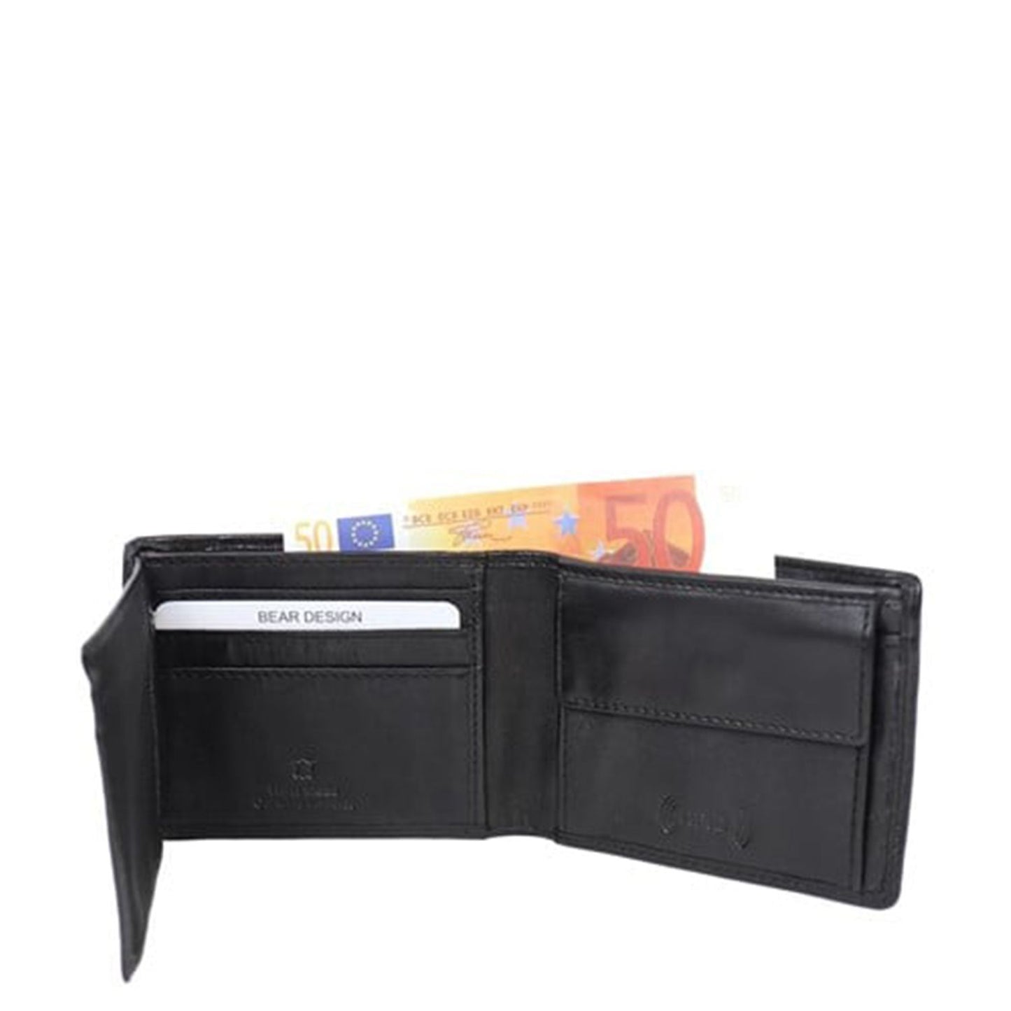 Bear Design Wesley Billfold Wallet black