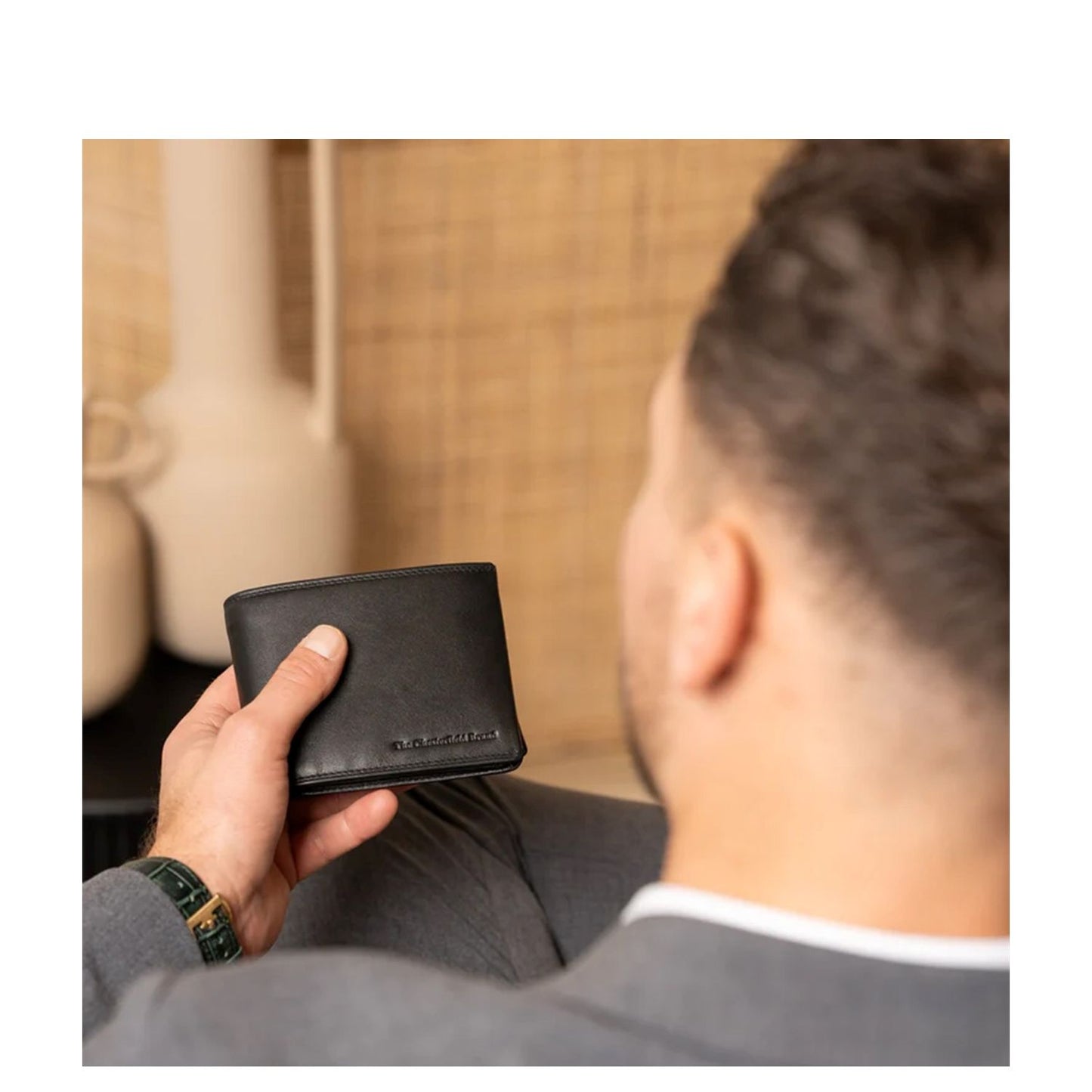 The Chesterfield Brand Stephens Billfold Wide black