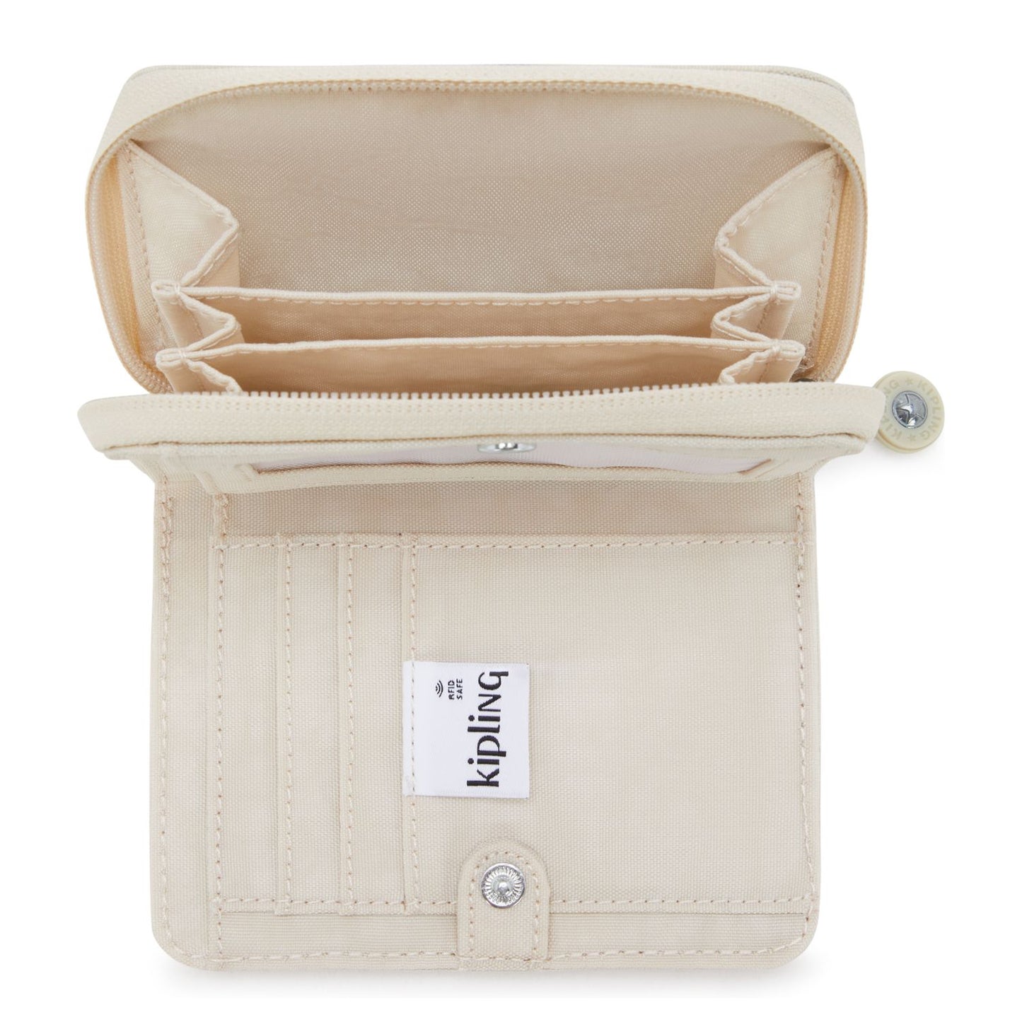 Kipling Money Love Wallet hideaway beige