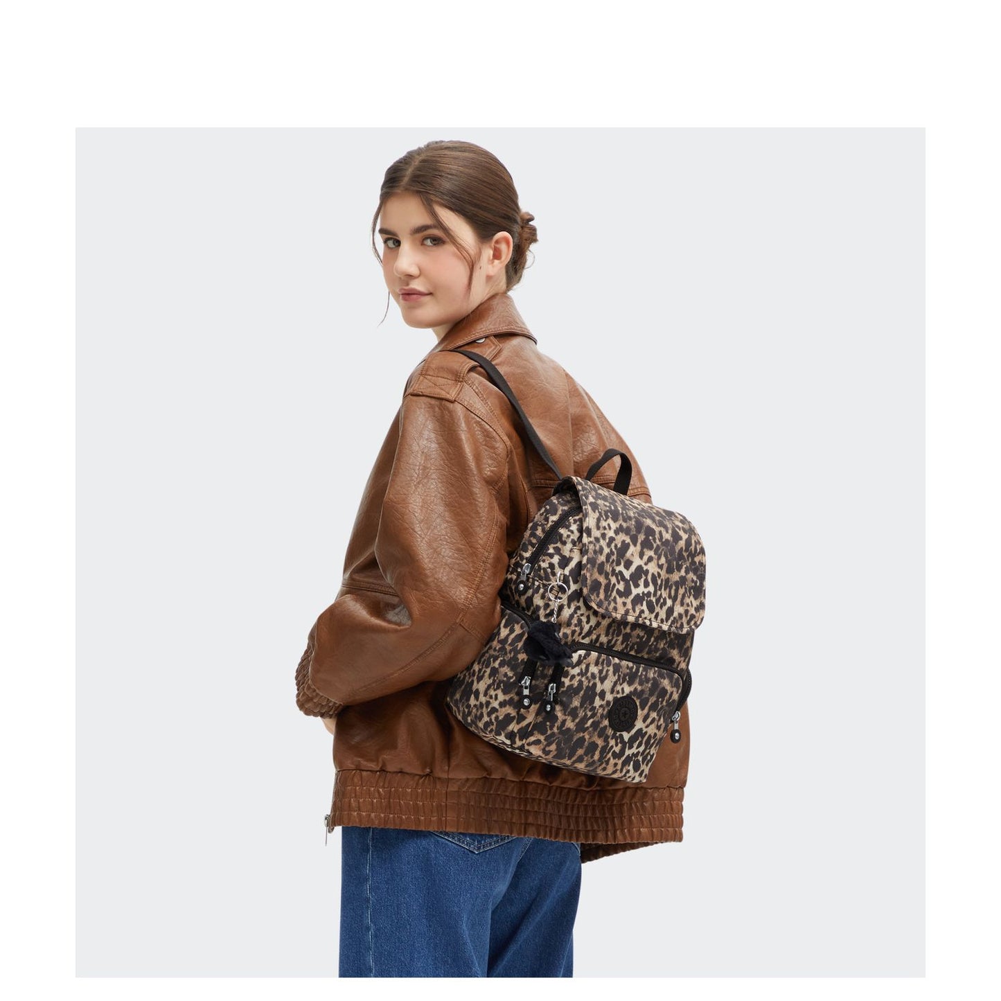 Kipling City Zip S b prt wild leopard