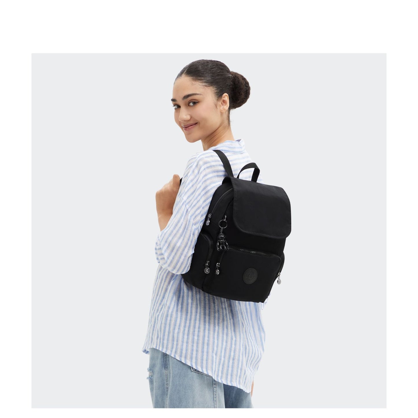 Kipling City Zip S b el infinite black