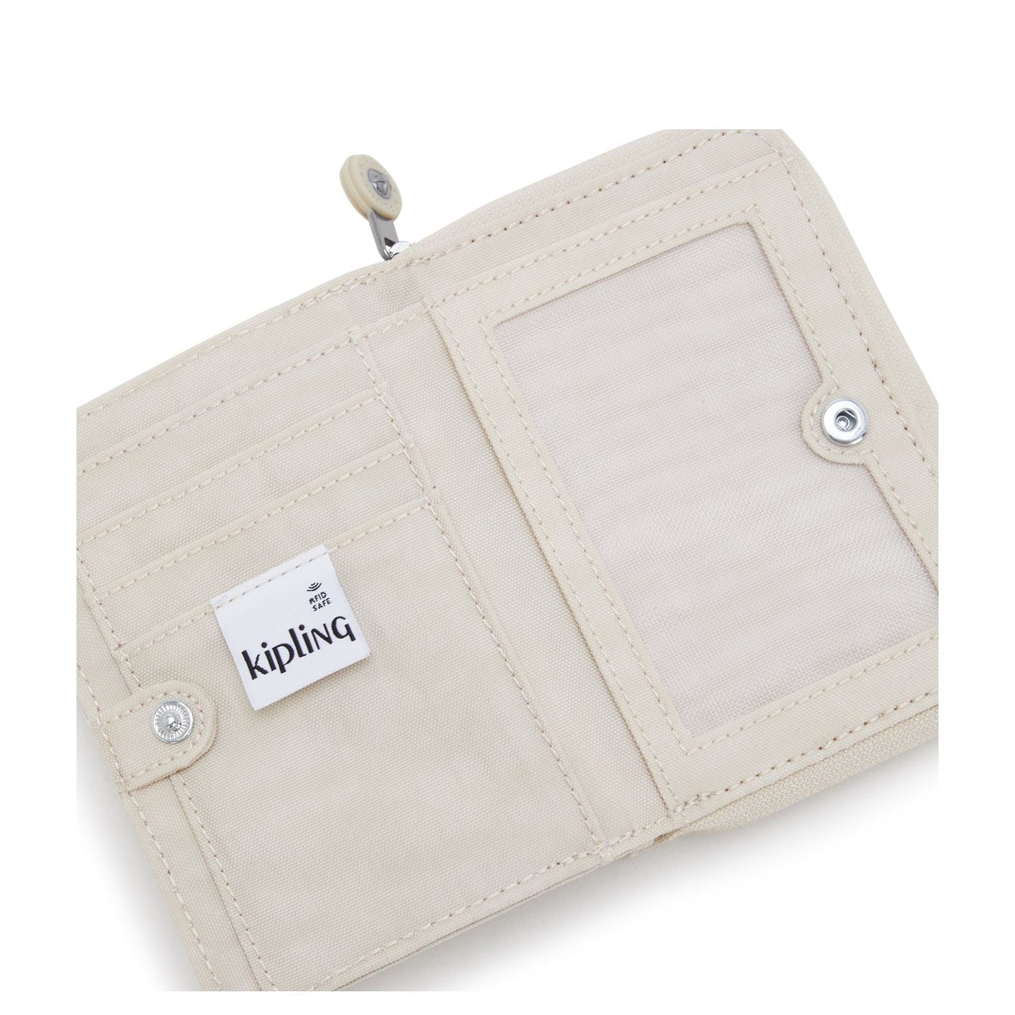 Kipling Money Love Wallet hideaway beige