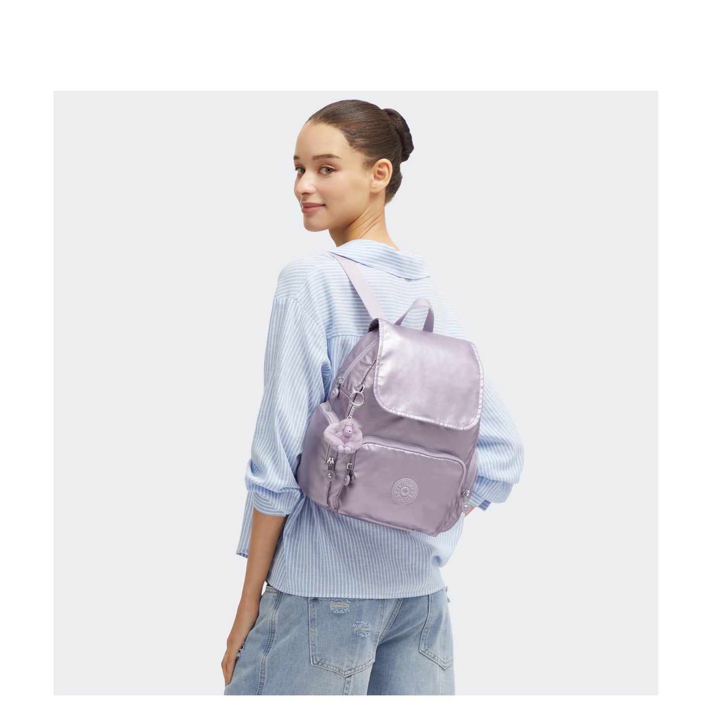 Kipling City Zip S bp lilac moon metallic