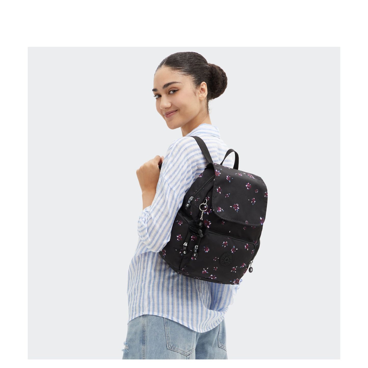 Kipling City Zip S b prt night flower