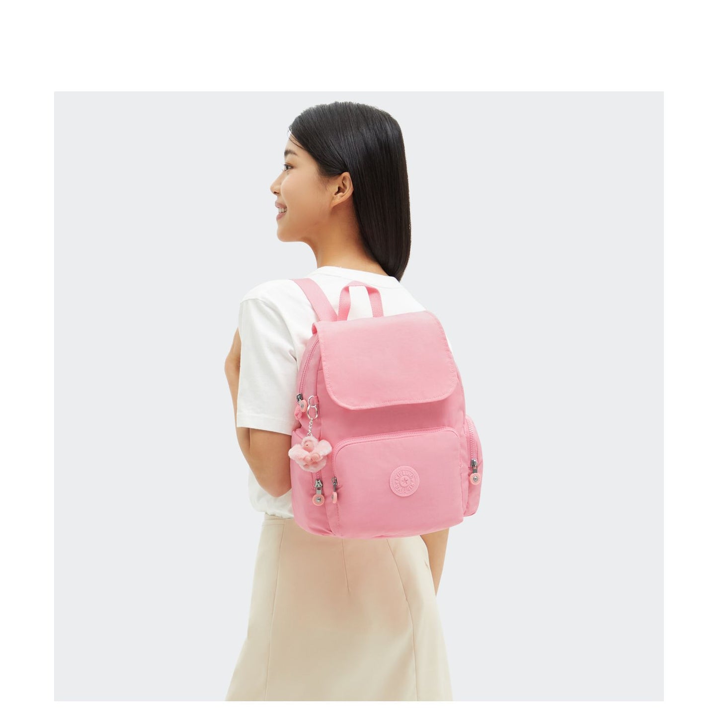 Kipling City Zip S Backpack enjoyable blush