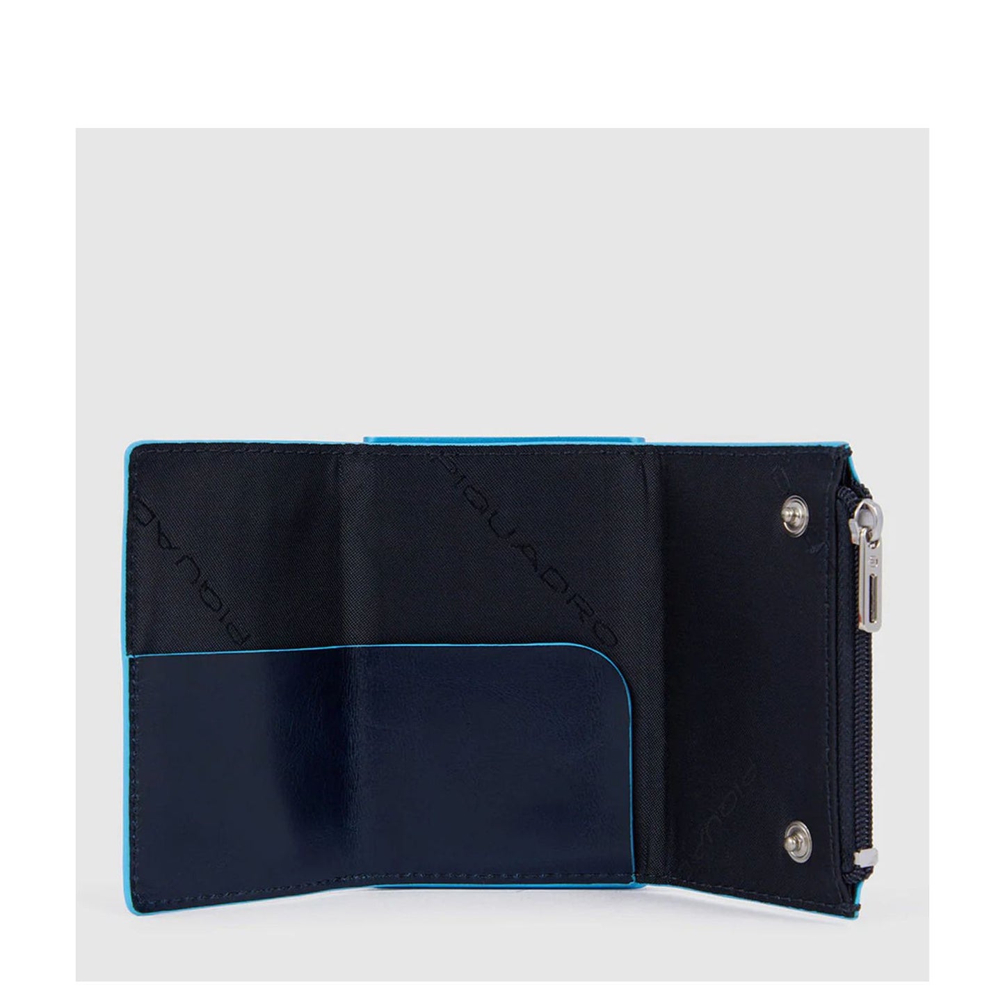 Piquadro Blue Square Compact Wallet dark blue
