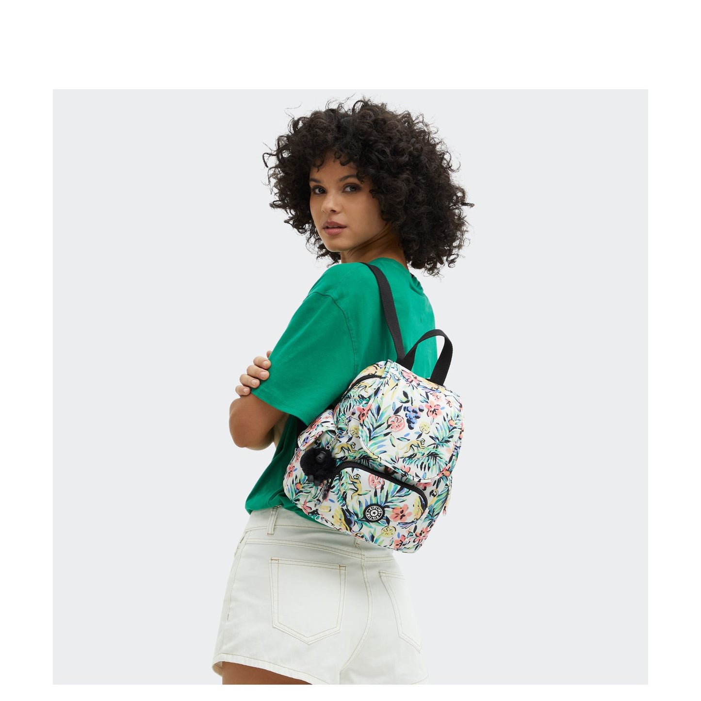 Kipling City Pack S Backpack cocktail floral