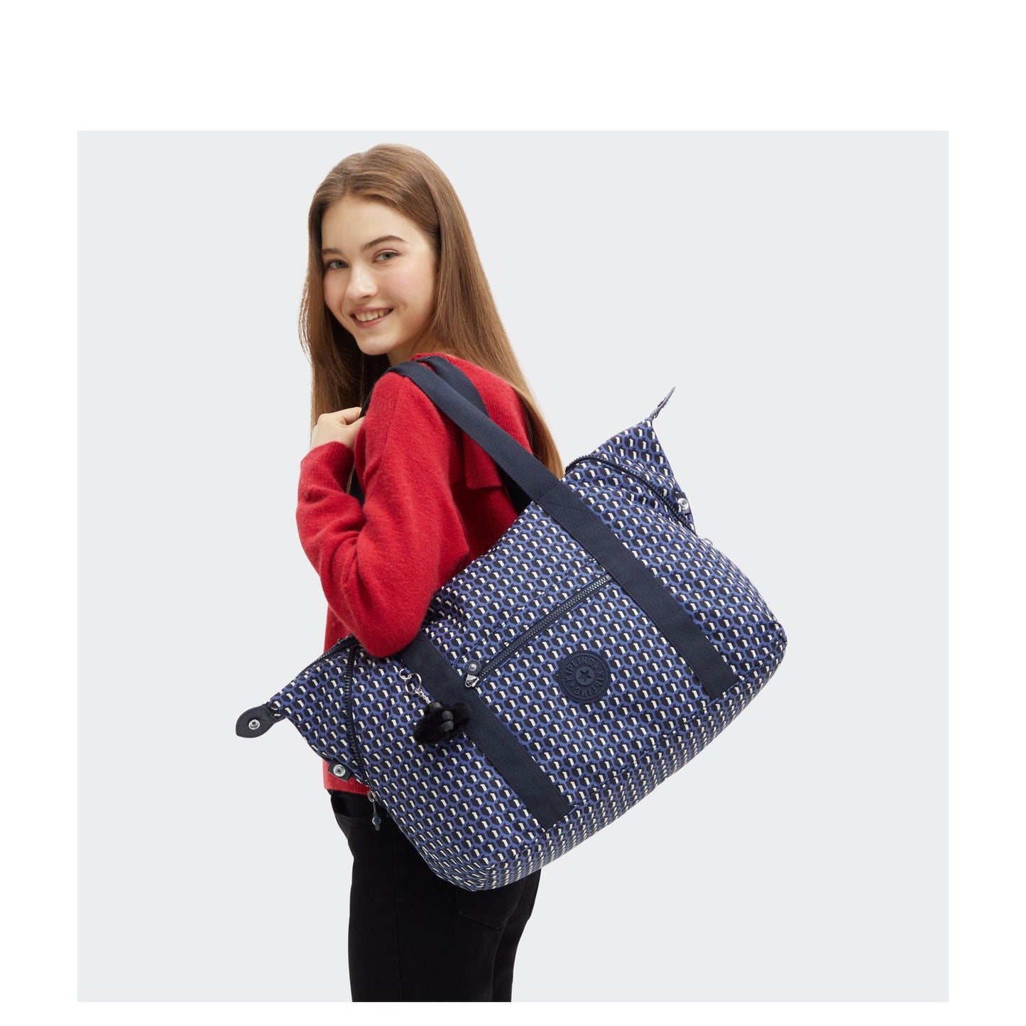 Kipling Art M Duffle 3d k blue